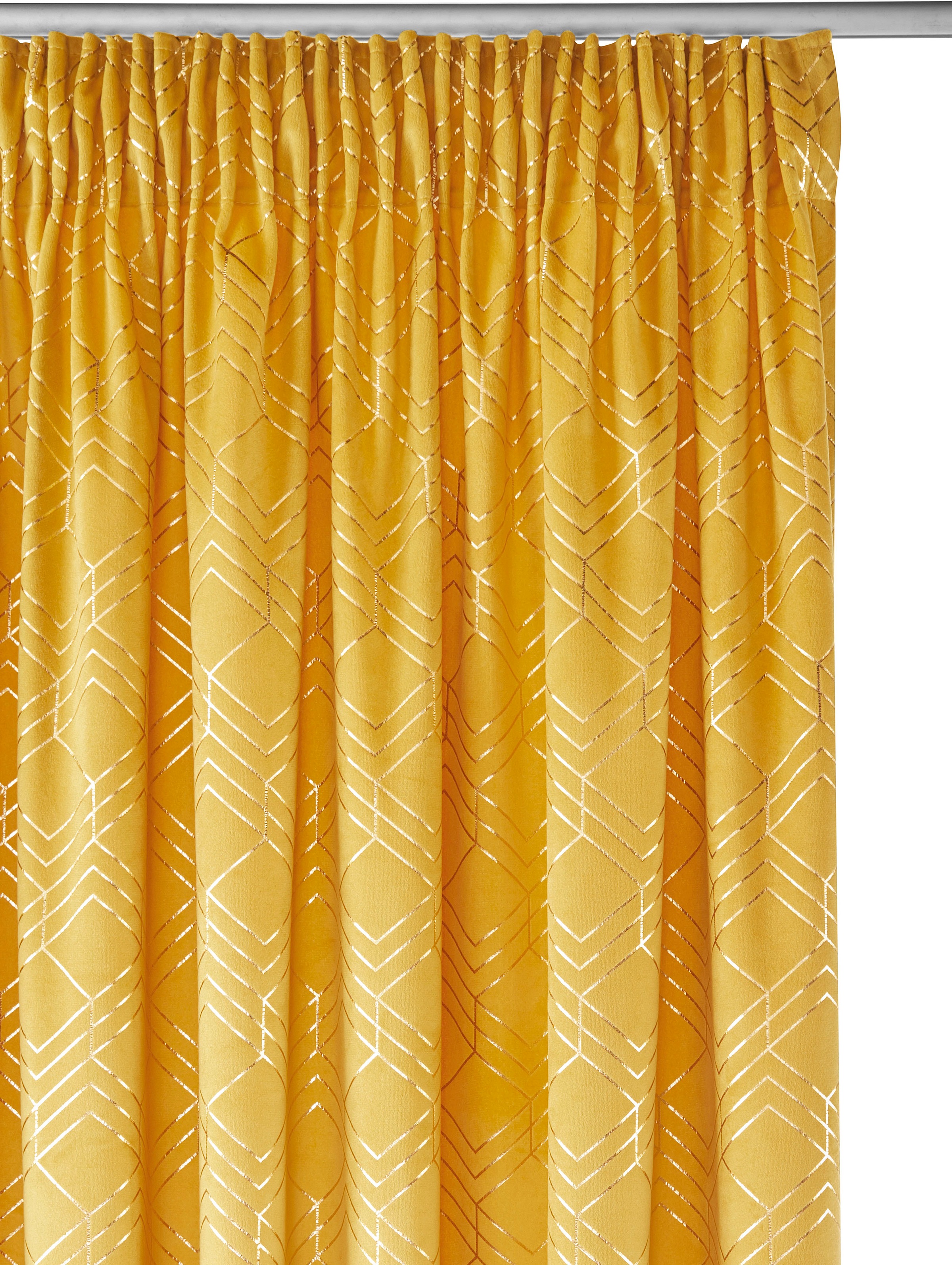 my home Vorhang »Velvet Foil«, (2 St.), Samt