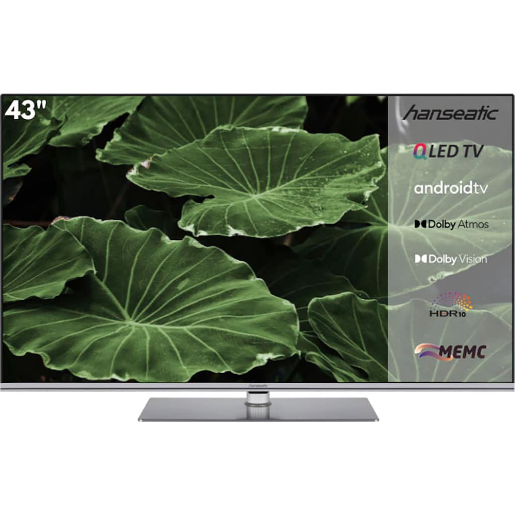 Hanseatic QLED-Fernseher »43Q850UDS«, 108 cm/43 Zoll, 4K Ultra HD, Android TV-Smart-TV