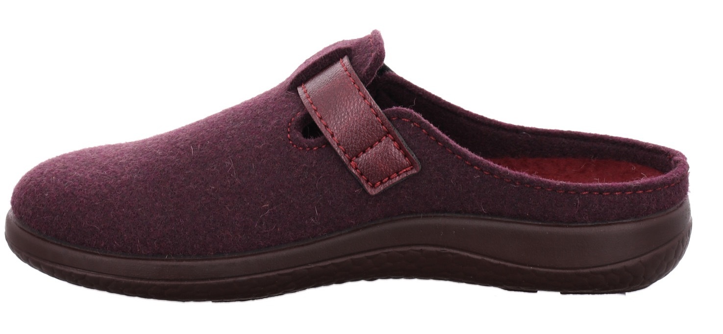 Thumbnail - Rohde Pantoffel "BARI" Hausschuh, Clog mit Klettverschluss-Riemchen