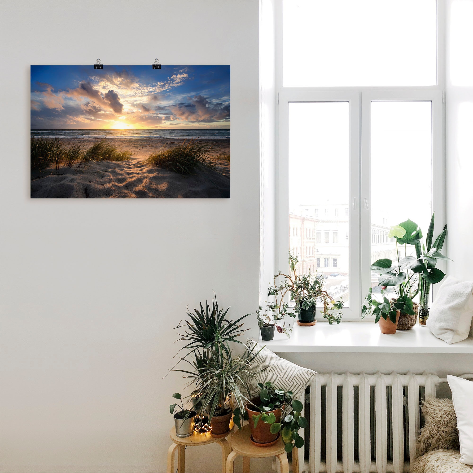 Artland Wandbild "Ostseestrand", Strand, (1 St.), als Leinwandbild, Poster günstig online kaufen