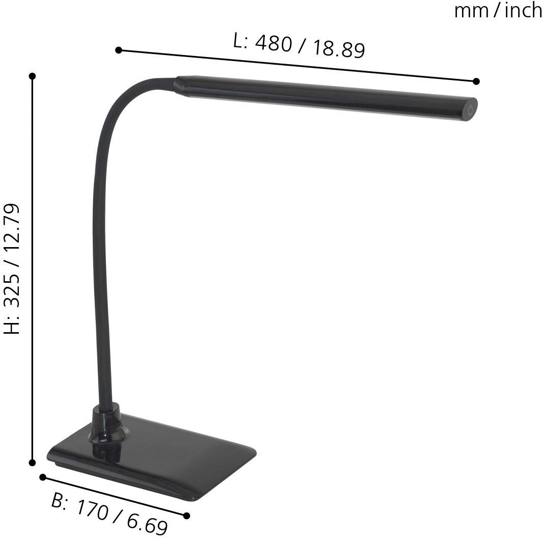 EGLO LED Schreibtischleuchte »LAROA«, Leuchtmittel LED-Board | LED fest integriert