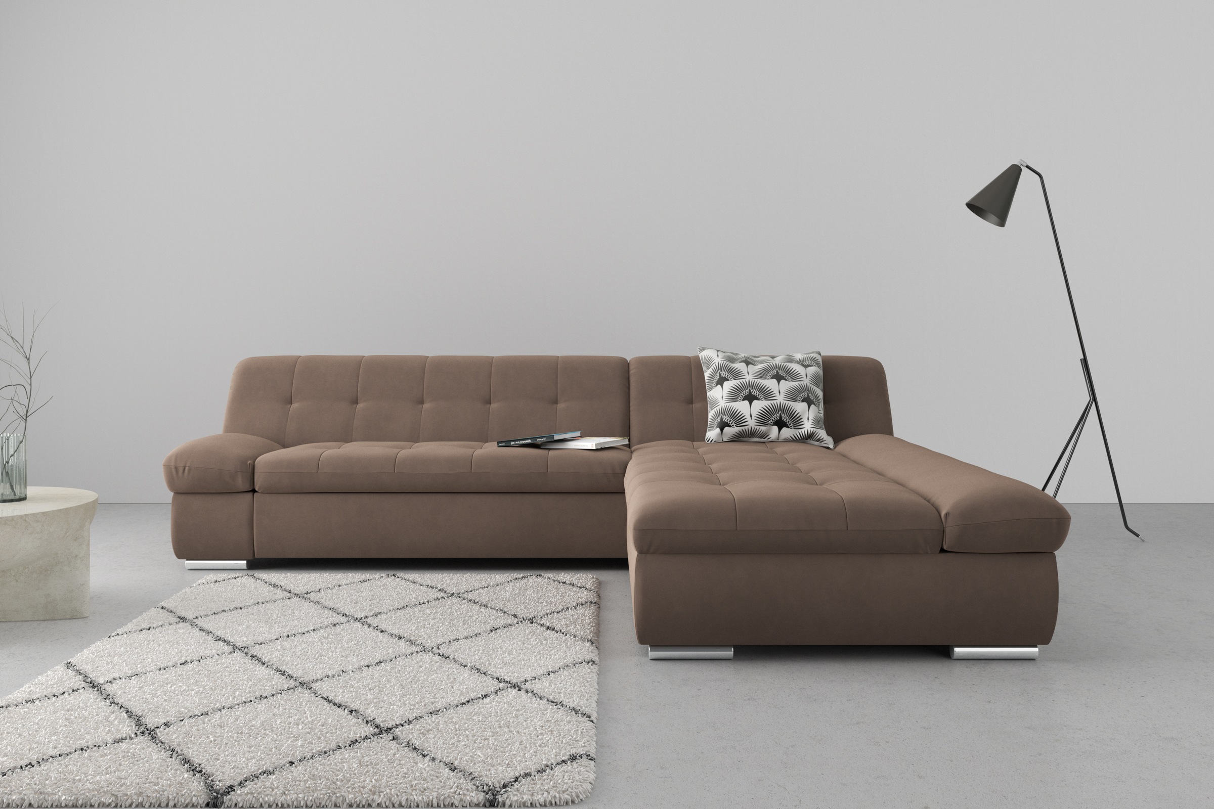 DOMO collection Ecksofa "Mona L-Form" wahlweise mit Bettfunktion günstig online kaufen
