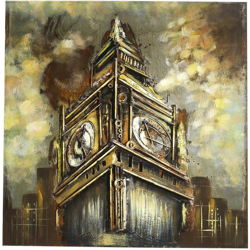 locker Metallbild »3D BIG BEN«