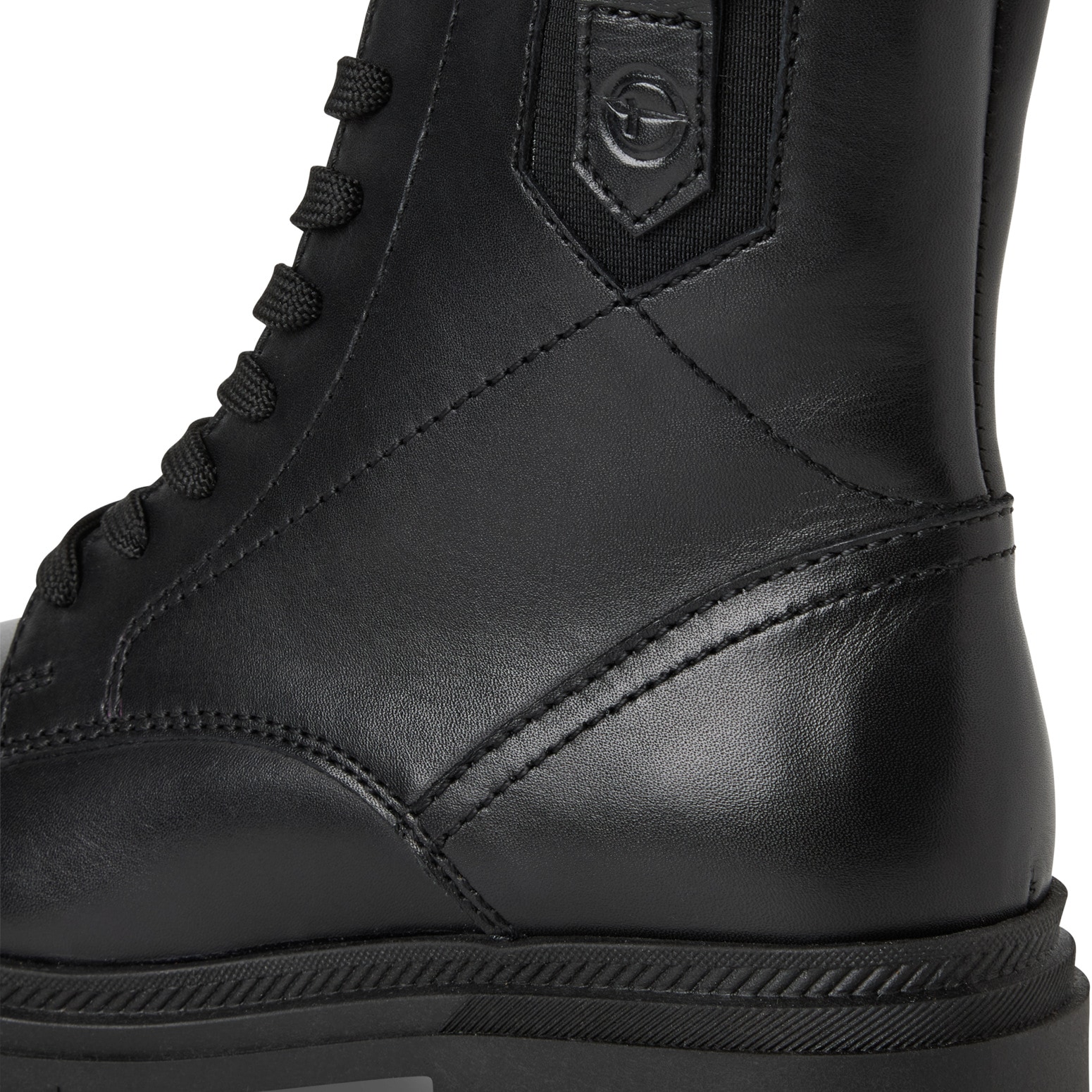 Tamaris Schnürstiefelette, Blockabsatz, Schnürboots mit modischen Ziernähten