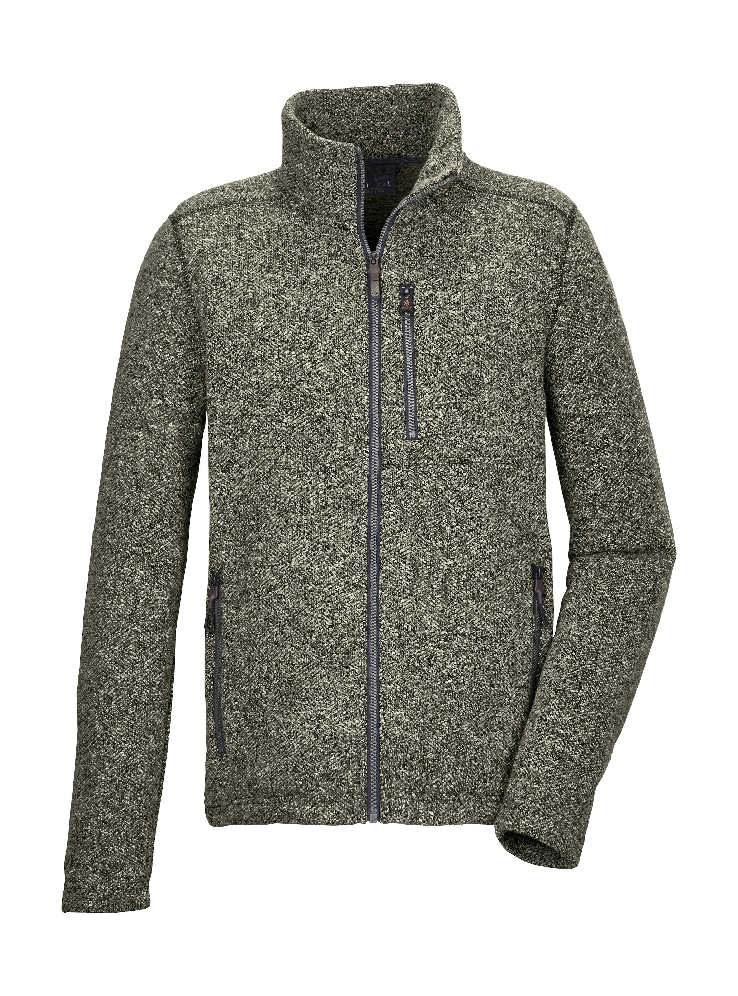 G.I.G.A. DX by killtec Fleecejacke "GW 55 MN KNTFLC JCKT" Zeitlose Strickfleecejacke, Taschen mit Zipper
