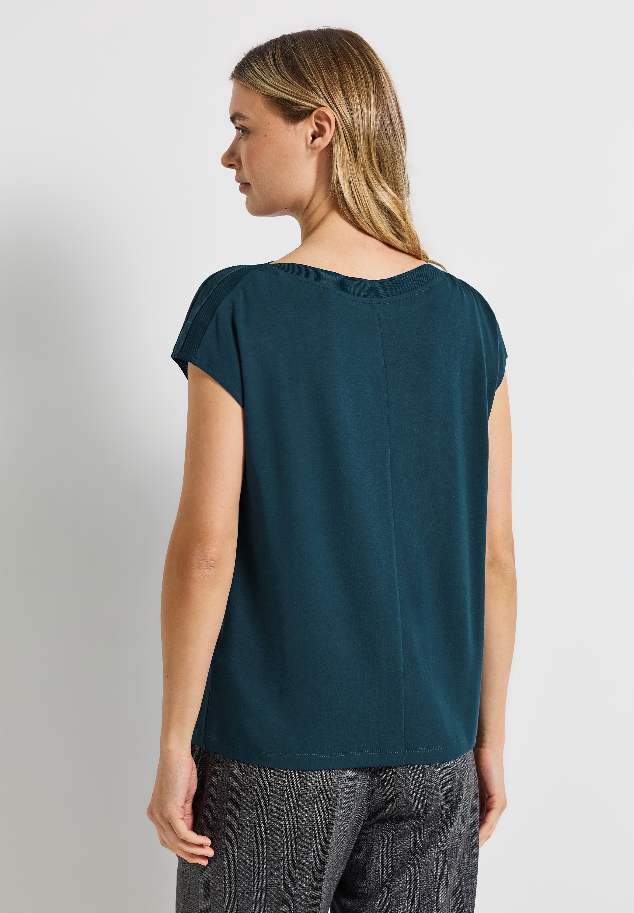 STREET ONE T-Shirt, aus strecthigem Viskosematerial