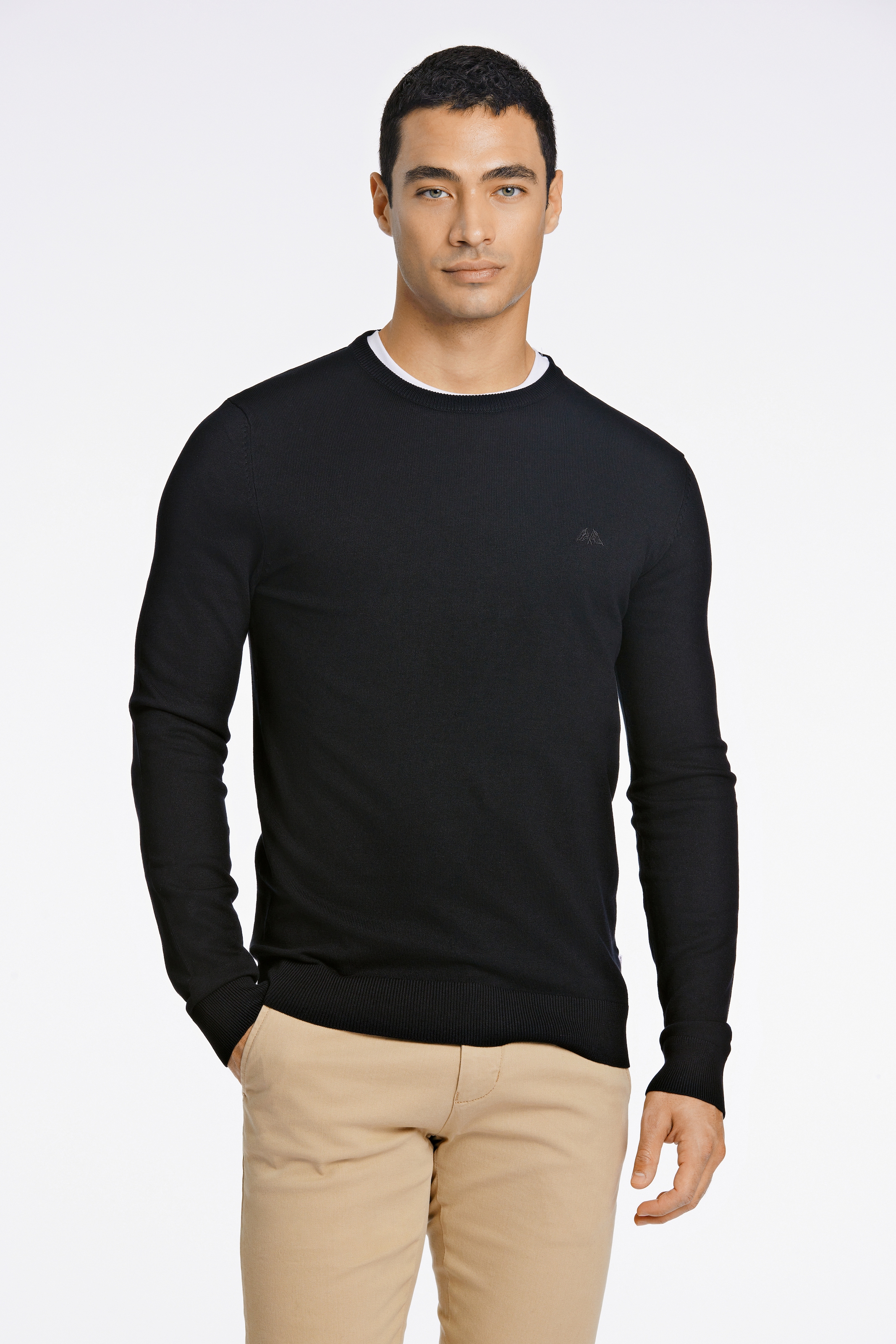 LINDBERGH Strickpullover, mit Logo-Stickerei günstig online kaufen