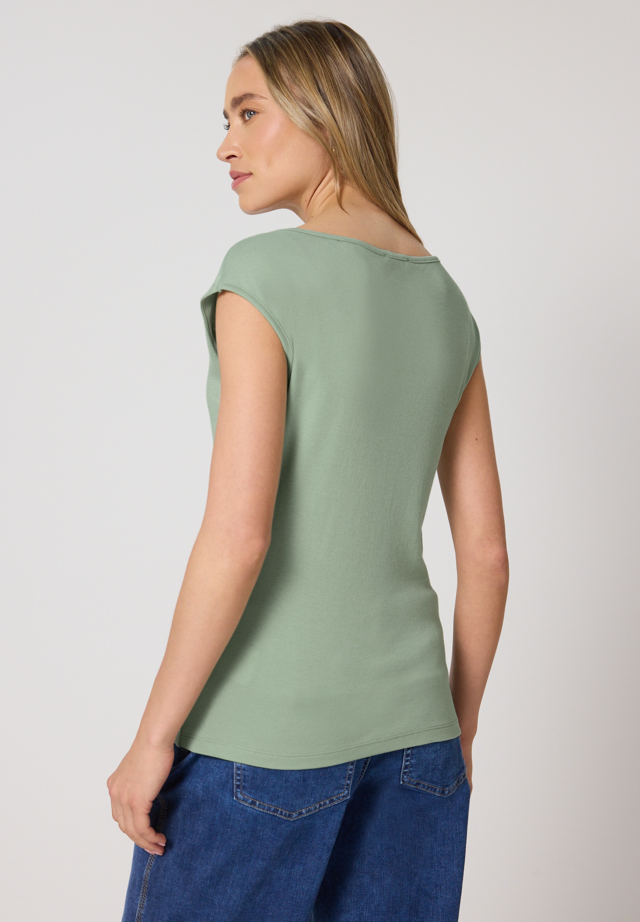 Thumbnail - STREET ONE T-Shirt mit U-Boot-Ausschnitt