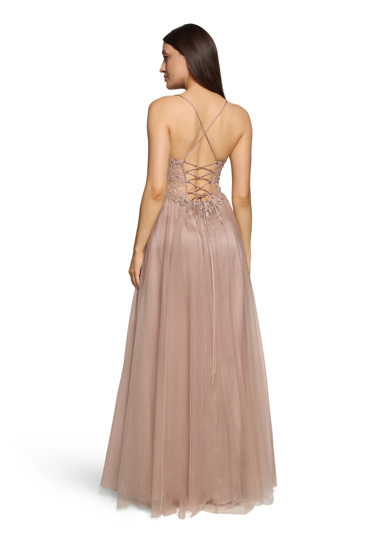 Vera Mont Abendkleid »Damen Abendkleid mit Stickerei« Ohne Tasche Rückenfrei