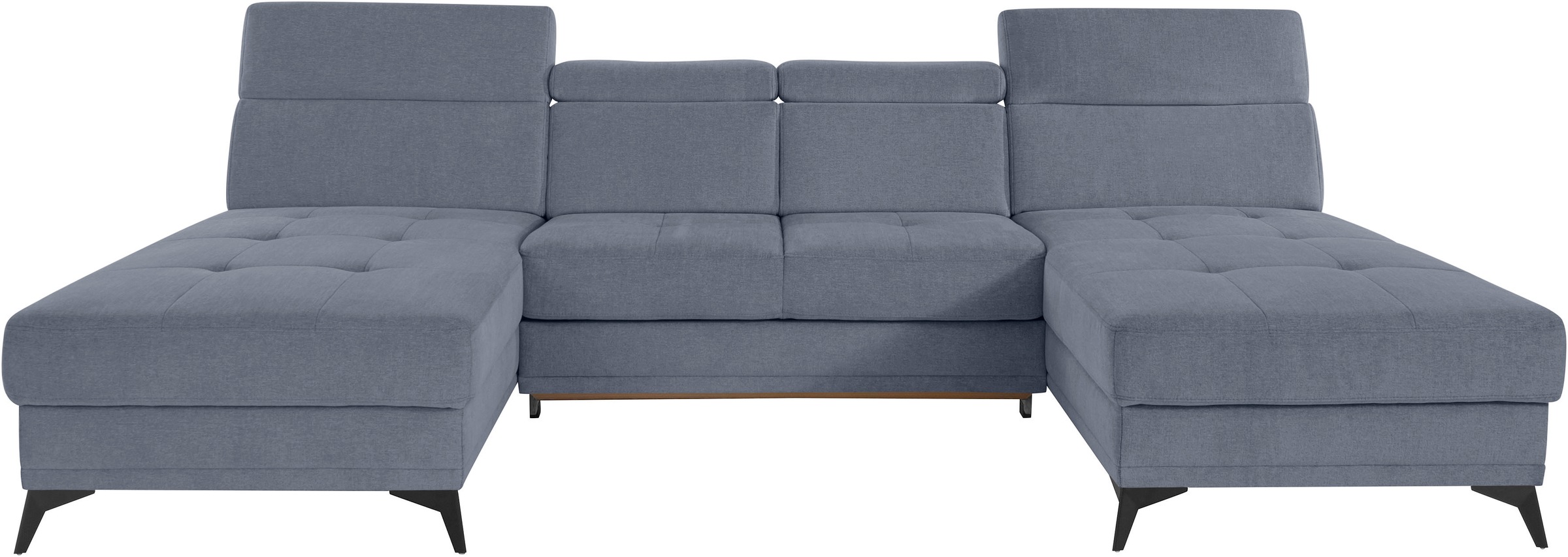 Home affaire Wohnlandschaft "Cardiz U-Form" inkl.Kopfteilverstellung und Fe günstig online kaufen