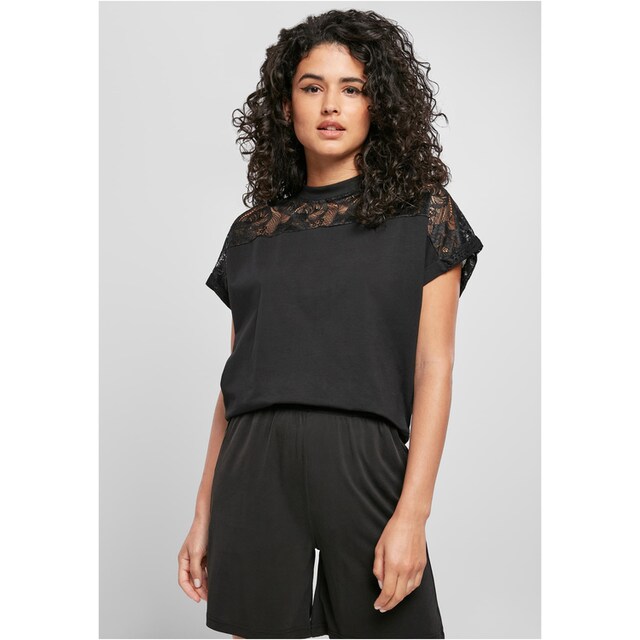 URBAN CLASSICS Kurzarmshirt »Damen Ladies Oversized Lace Tee«, (1 tlg.)  online bestellen | BAUR