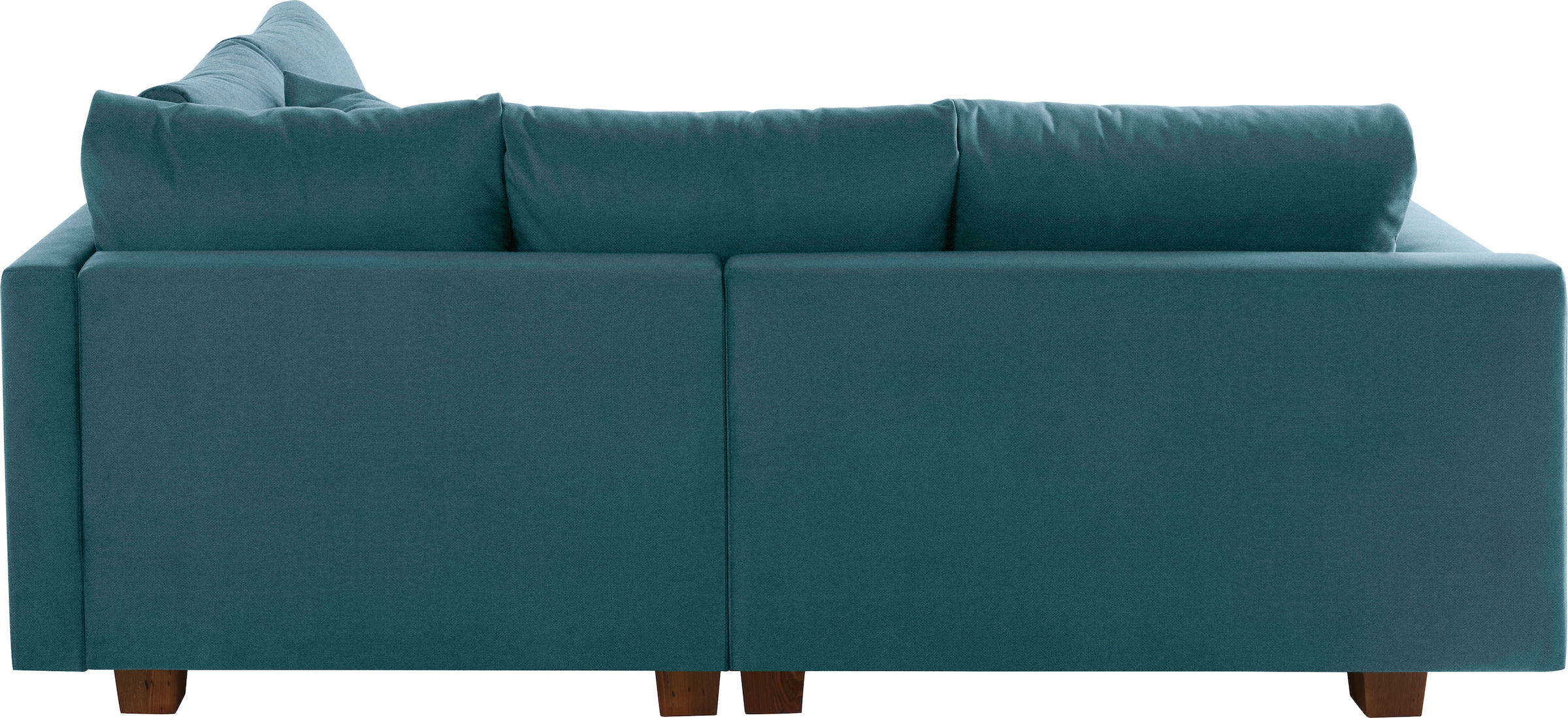 Home affaire Ecksofa »Rice L-Form inkl. Hocker«, (Set, mit Hocker), mit Bonnellfederkern, Hocker & Kissen, Ottomane beidseitig montierbar