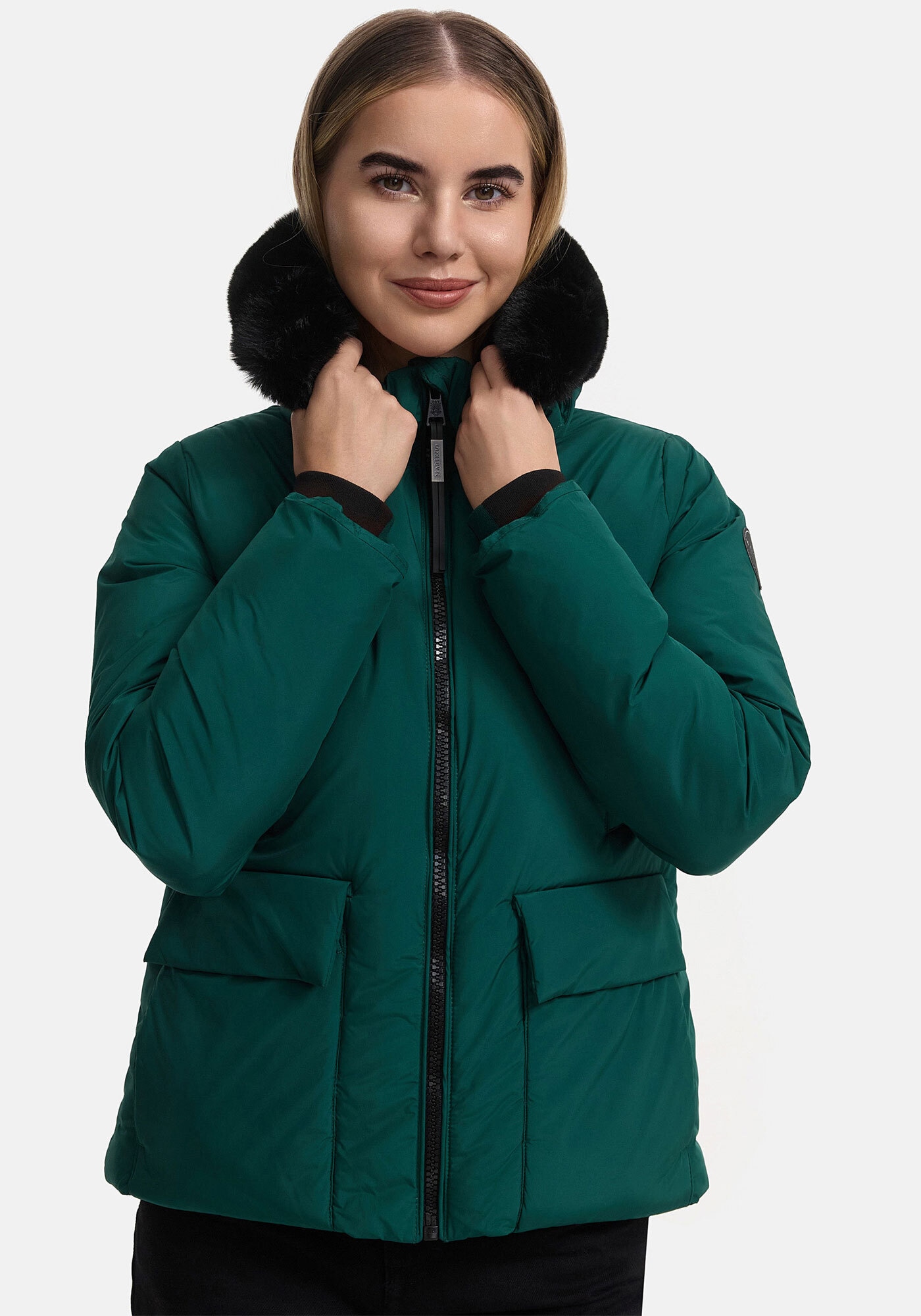 Marikoo Winterjacke »Morinaa« su großer Kapuze...