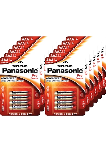 Panasonic Batterie »48er Pack Alkaline, Micro, AAA, LR03, 1.5V, Pro Power, Retail... kaufen