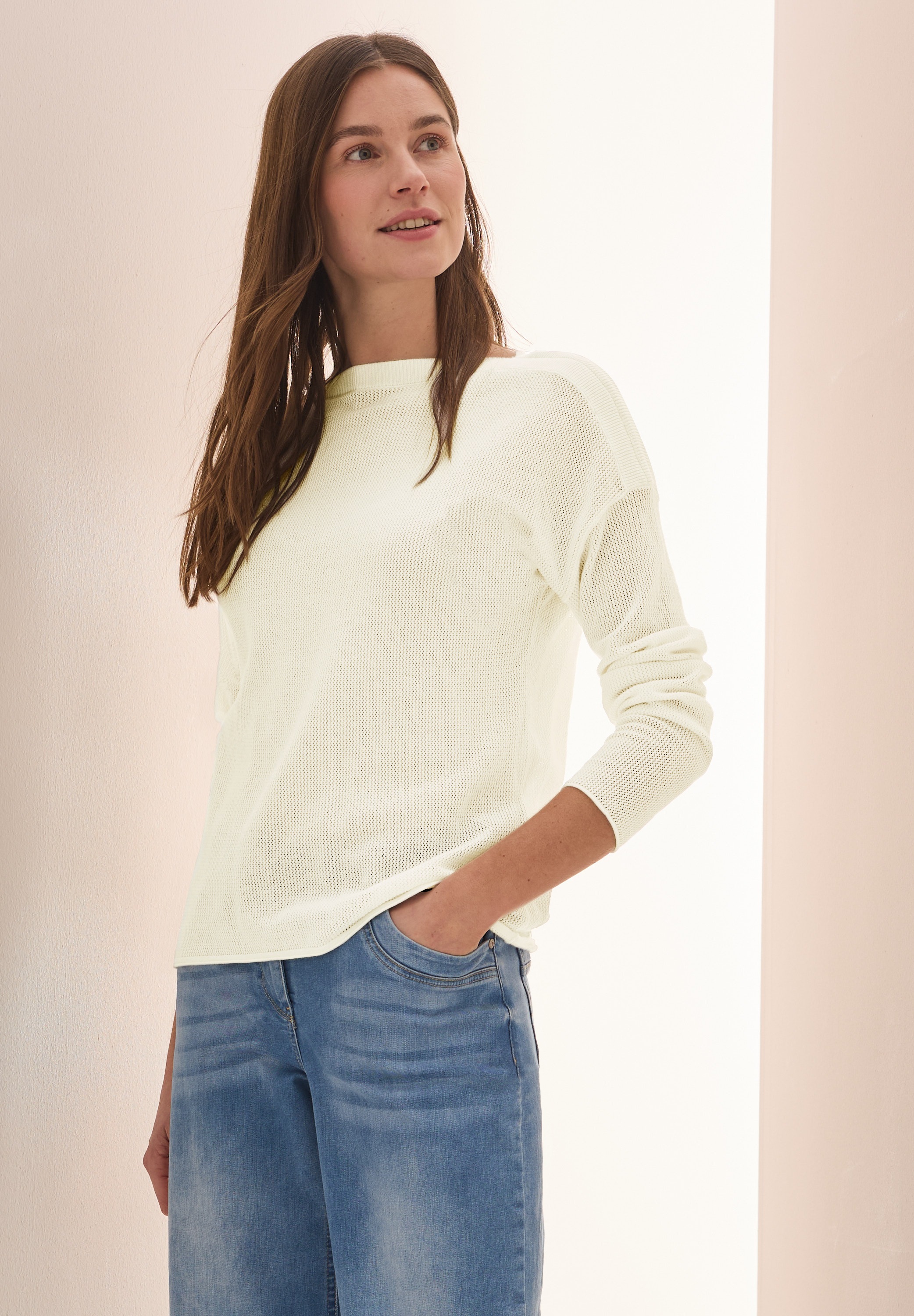 Cecil Strickpullover im soften Baumwoll-Mix