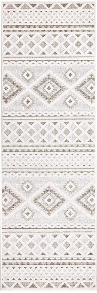 Carpet City Teppich »In-& Outdoorteppich Santorini 435, 3D-Effekt, Boho-Look« rechteckig 5 mm Höhe Wetterfest & UV-beständig für Terrasse, Balkon, Küche, Flur