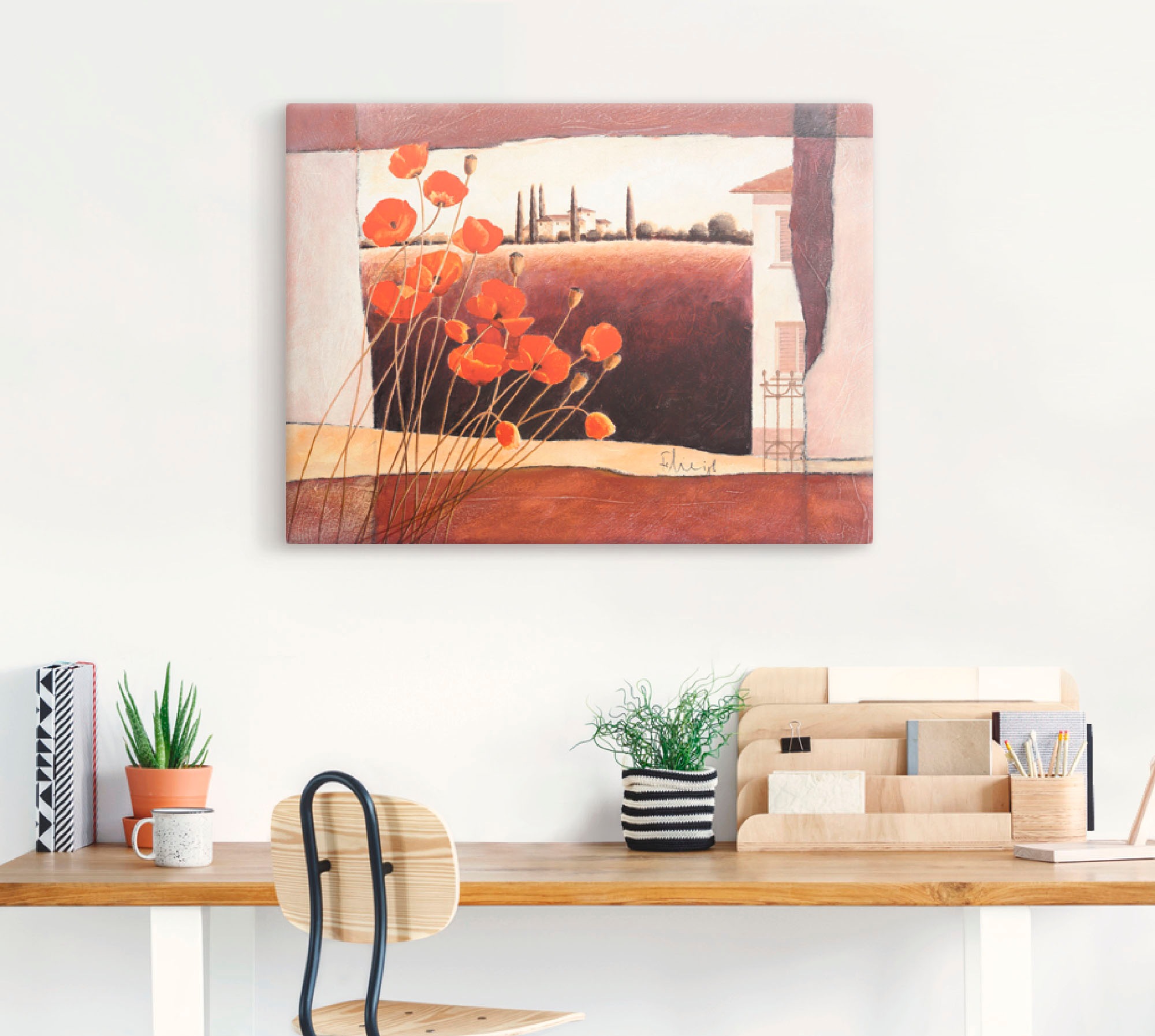 Artland Wandbild »Stillleben mit Sonnenblumen«, Blumen, (1 St.), als Leinwandbild, Poster in verschied. Größen