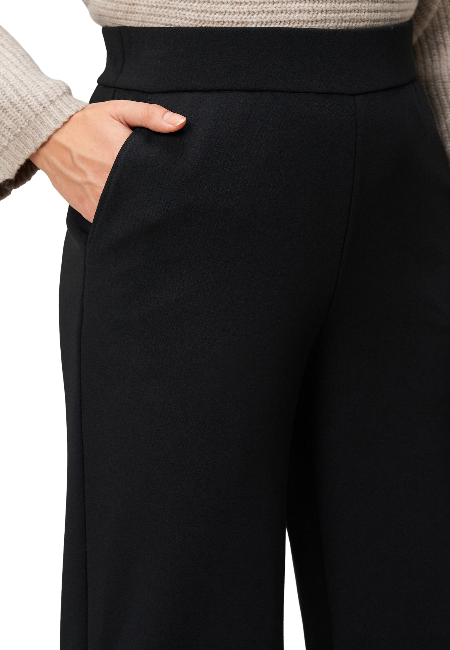 Zero Stoffhose »Damen mit elastischem Bund 28 Inch«  Plain/ohne Details