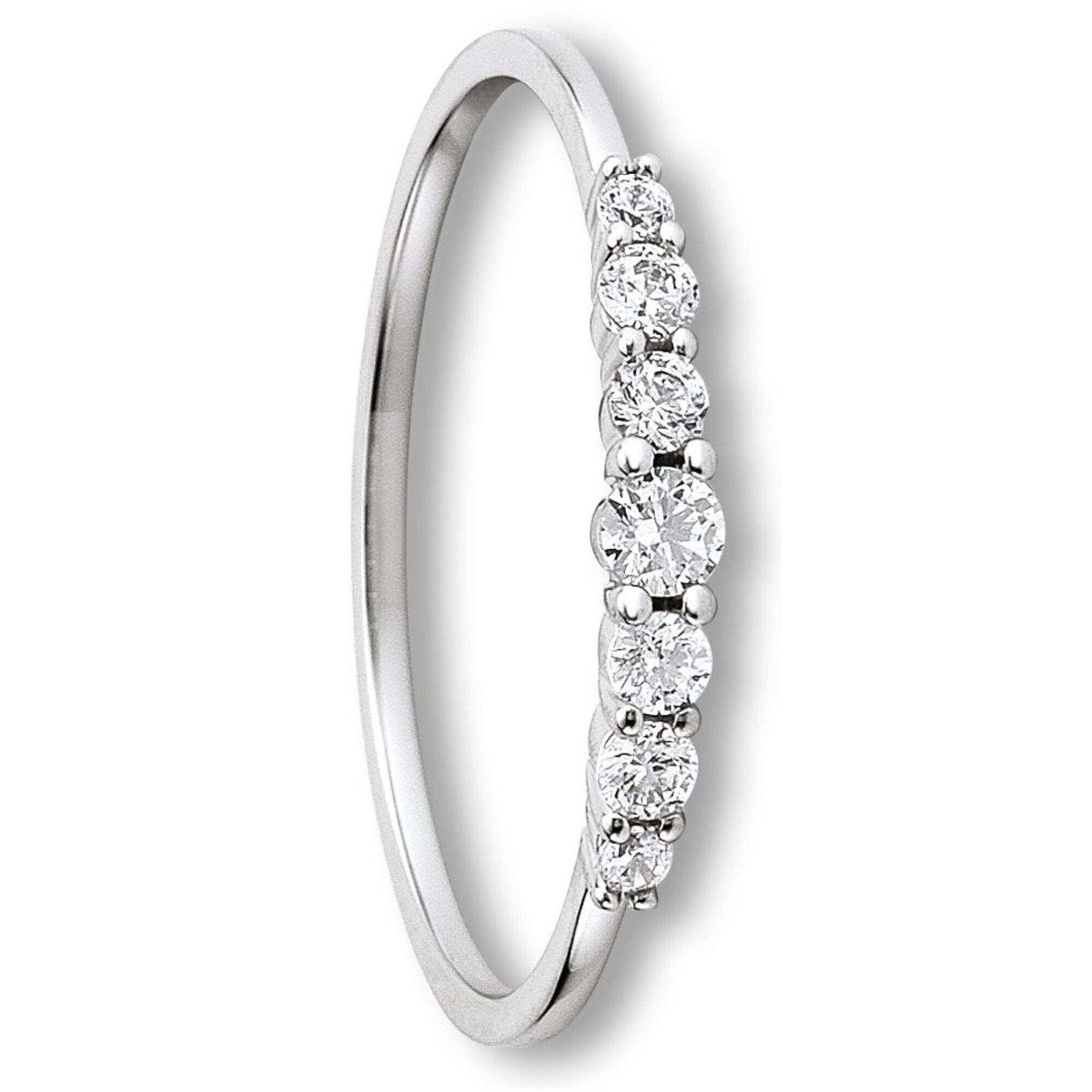 Goldring ONE ELEMENT "Zirkonia Ring aus 333 Weißgold Zirkonia Ring aus 333 Weißgold" Gr. 55, silber, Fingerringe, Damen, 55,mit Zirkonia, Gold Weißgold 333, Gold, Weißgold 333, Goldring, Ausdruck von Individualität – dezent, bedeutungsvoll, nah am Herzen