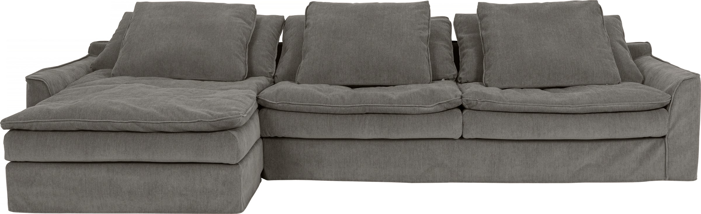 furninova Big-Sofa "Sake, Kuschel-Megasofa, Relaxsofa, leger und sehr bequem, viel Platz", mit 6 Rückenkissen, abnehmbar