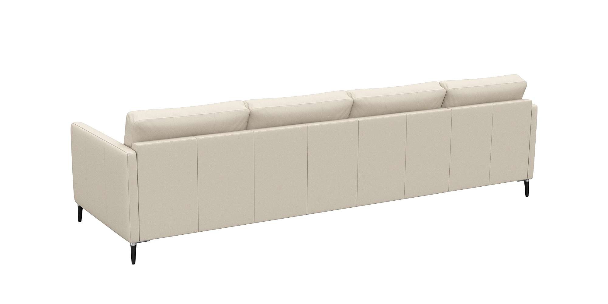 Thumbnail - FLEXLUX Ecksofa "Fiore, L-Form", schmale Armlehnen, Kaltschaum, Füße Alu+schwarz