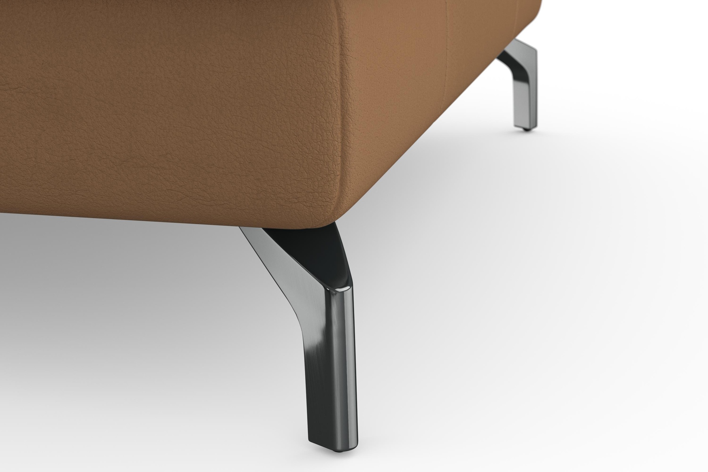 sit&more Wohnlandschaft »Bendigo U-Form«, inklusive Sitztiefenverstellung, Bodenfreiheit 12 cm, in 2 Fußfarben