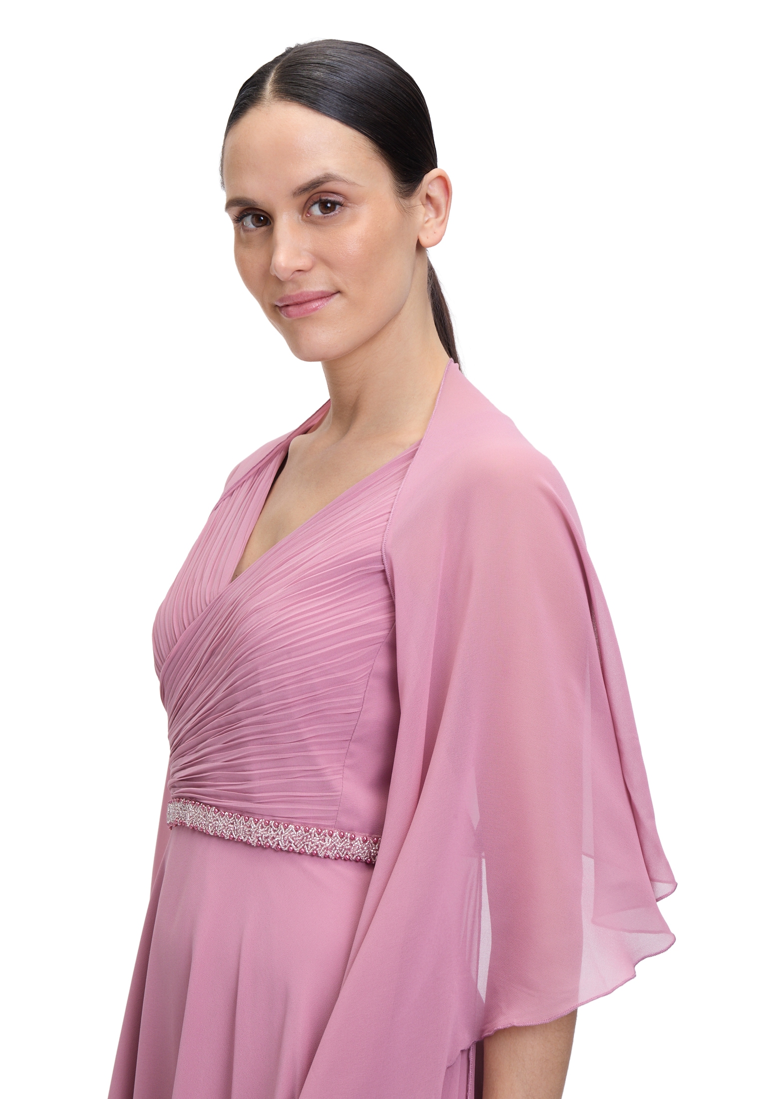 Vera Mont Multifunktionstuch »Vera Mont Damen Chiffonstola mit Volant«, Nahtführung