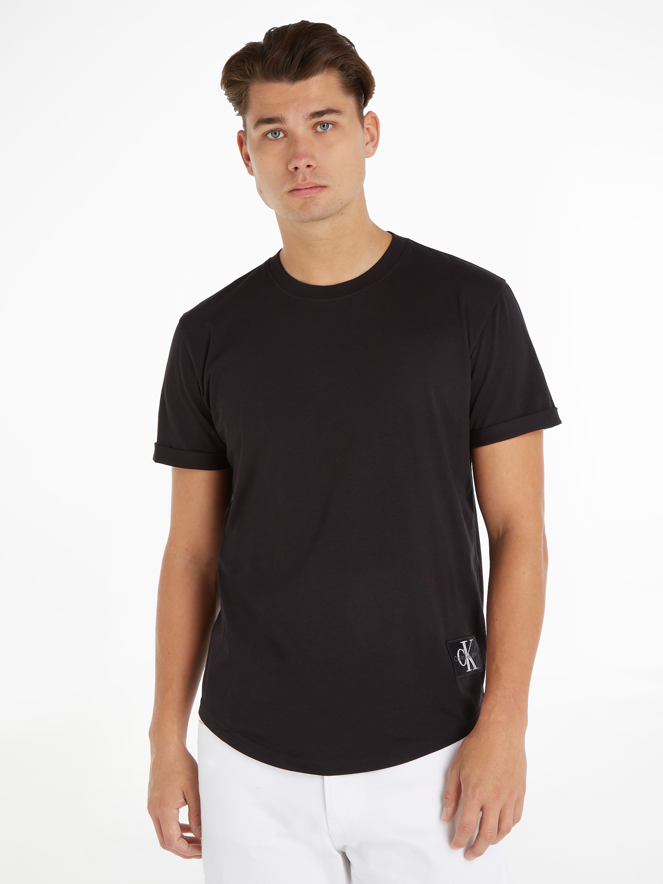 Calvin Klein Jeans T-Shirt "BADGE TURN UP SLEEVE", mit Logopatch günstig online kaufen