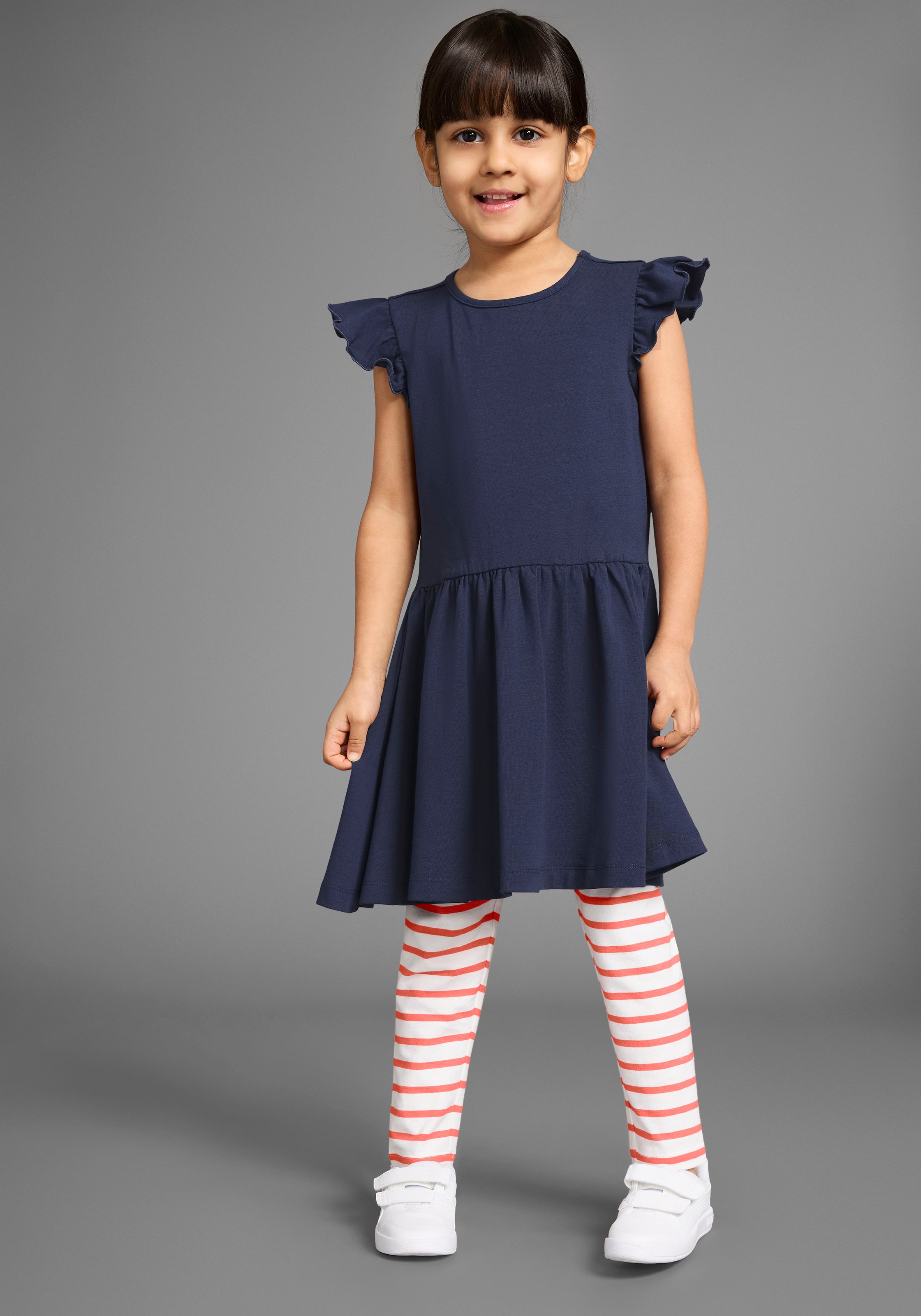 KIDSWORLD Leggings »2er Pack Ringel-Leggings für kleine Mädchen«, (Packung, 2 tlg., 2 Teile), Leggingspackung für kleine Mädchen