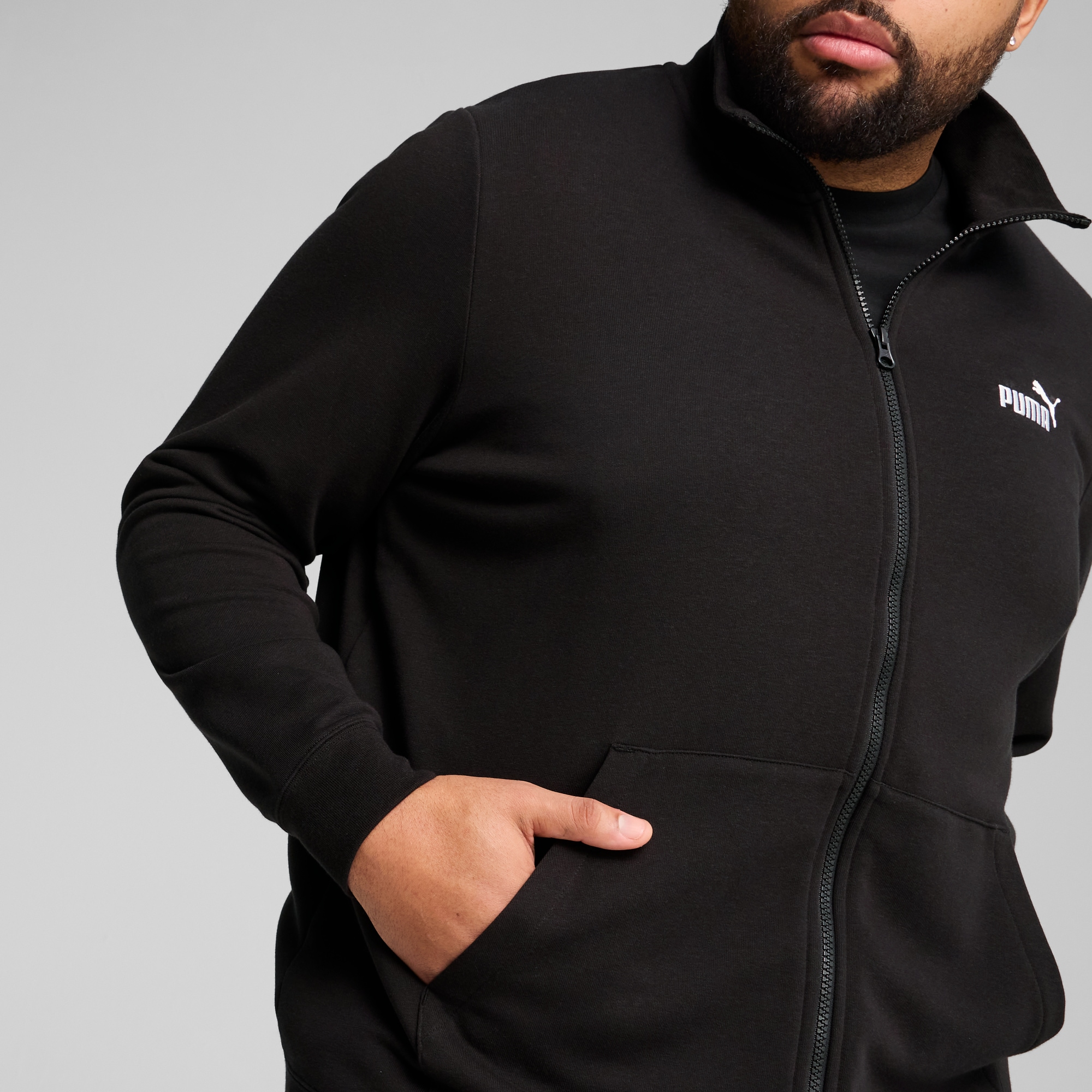 PUMA Trainingsjacke »ESS NO. 1 LOGO TRACK JACKET TR«, ohne Kapuze