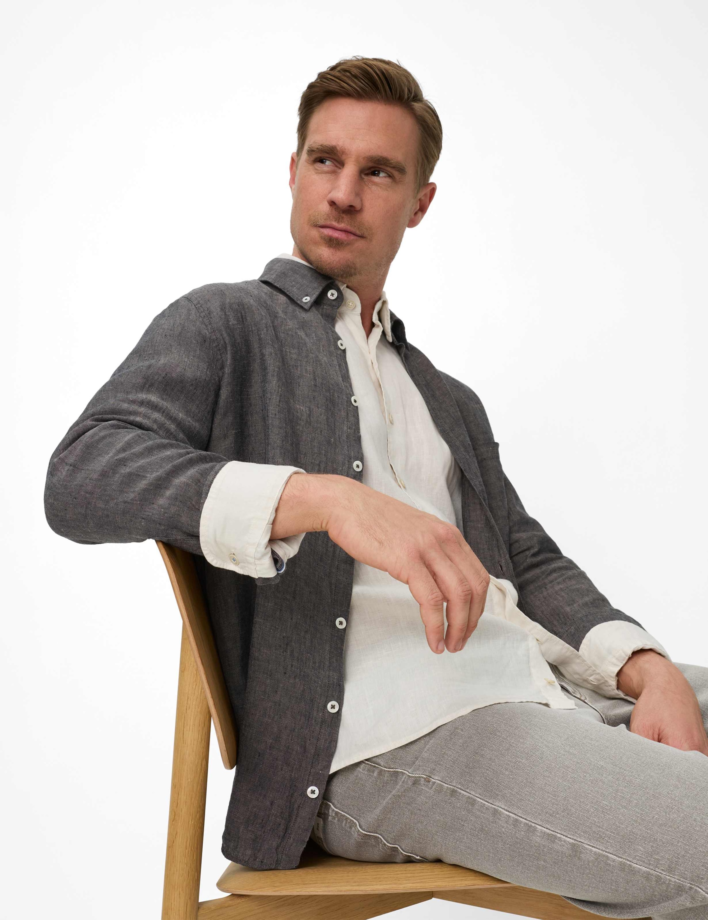 Brax Leinenhemd »Style DANIEL«