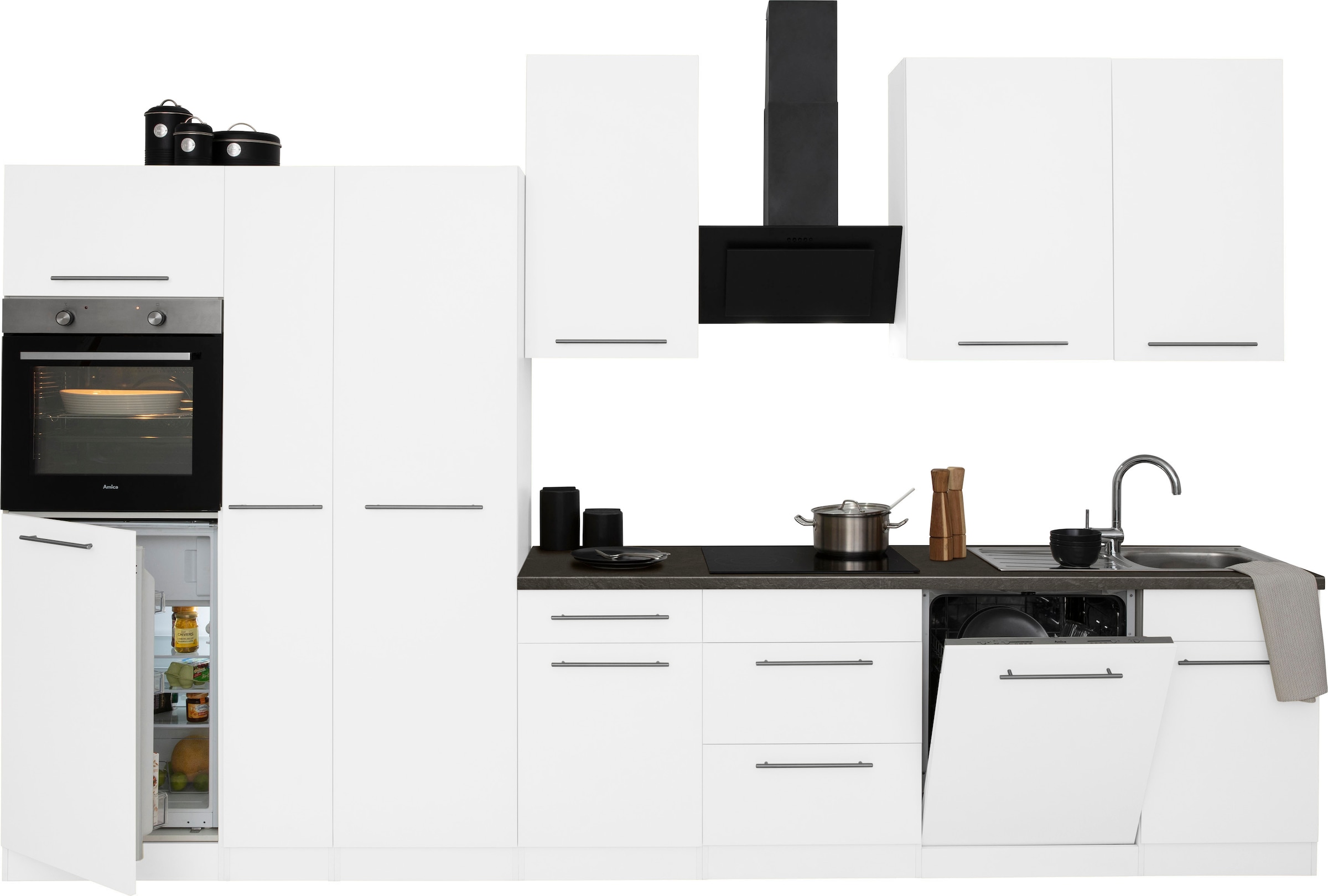 wiho Küchen Küchenzeile »Unna«, ohne E-Geräte, Breite 360 cm
