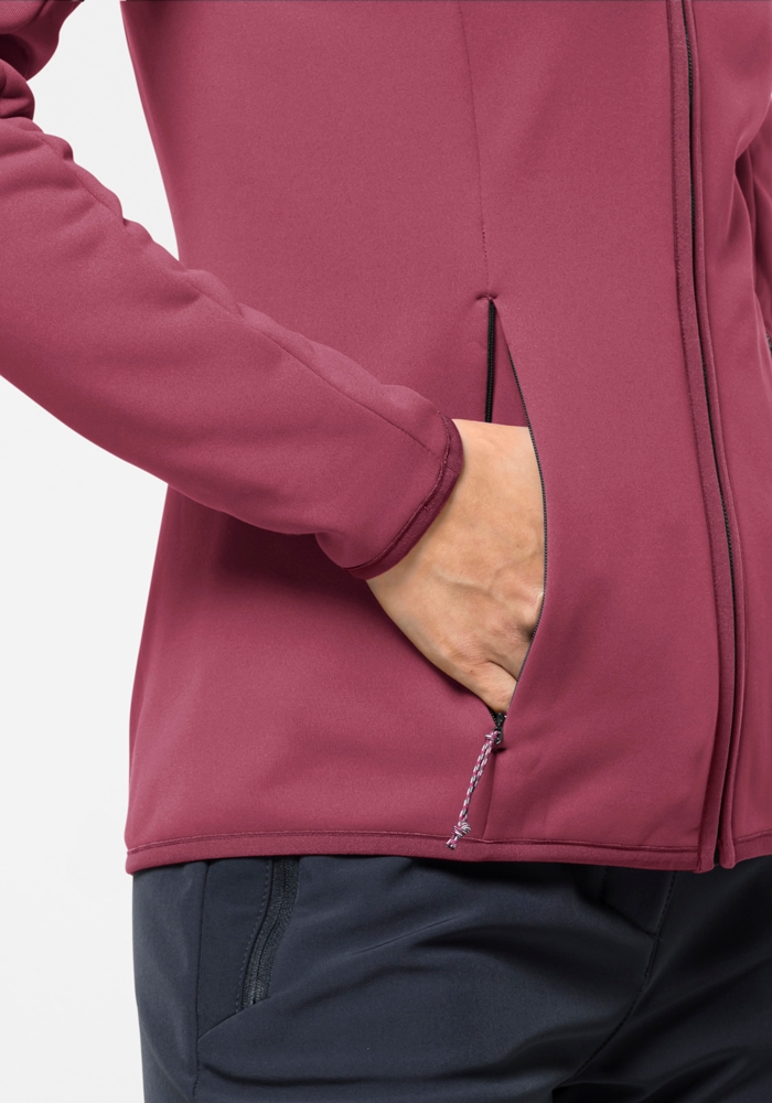 Jack Wolfskin Fleecejacke »BAISELBERG HOODED FZ W«, mit Kapuze