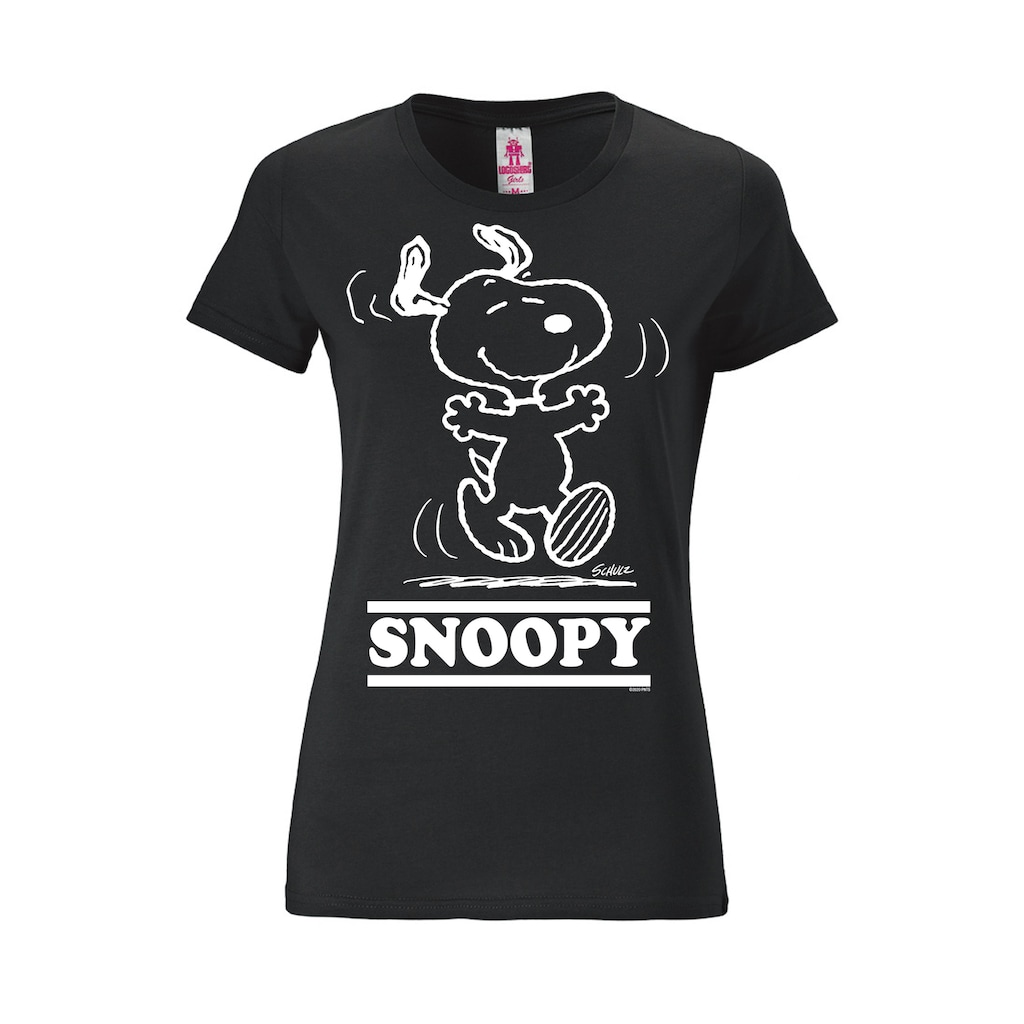 LOGOSHIRT T-Shirt »Snoopy - Happy«