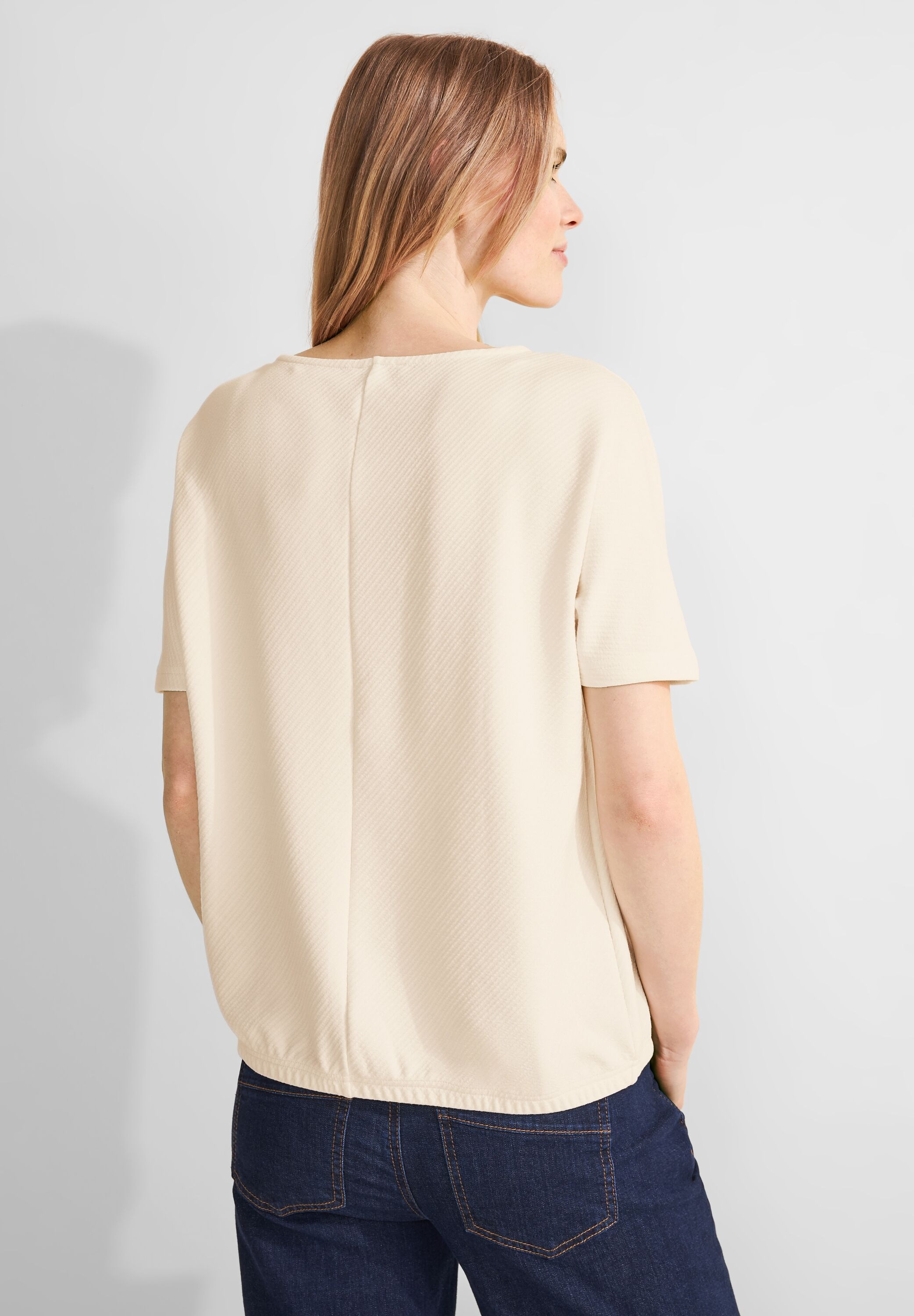 STREET ONE T-Shirt, mit Gummizug im Bund