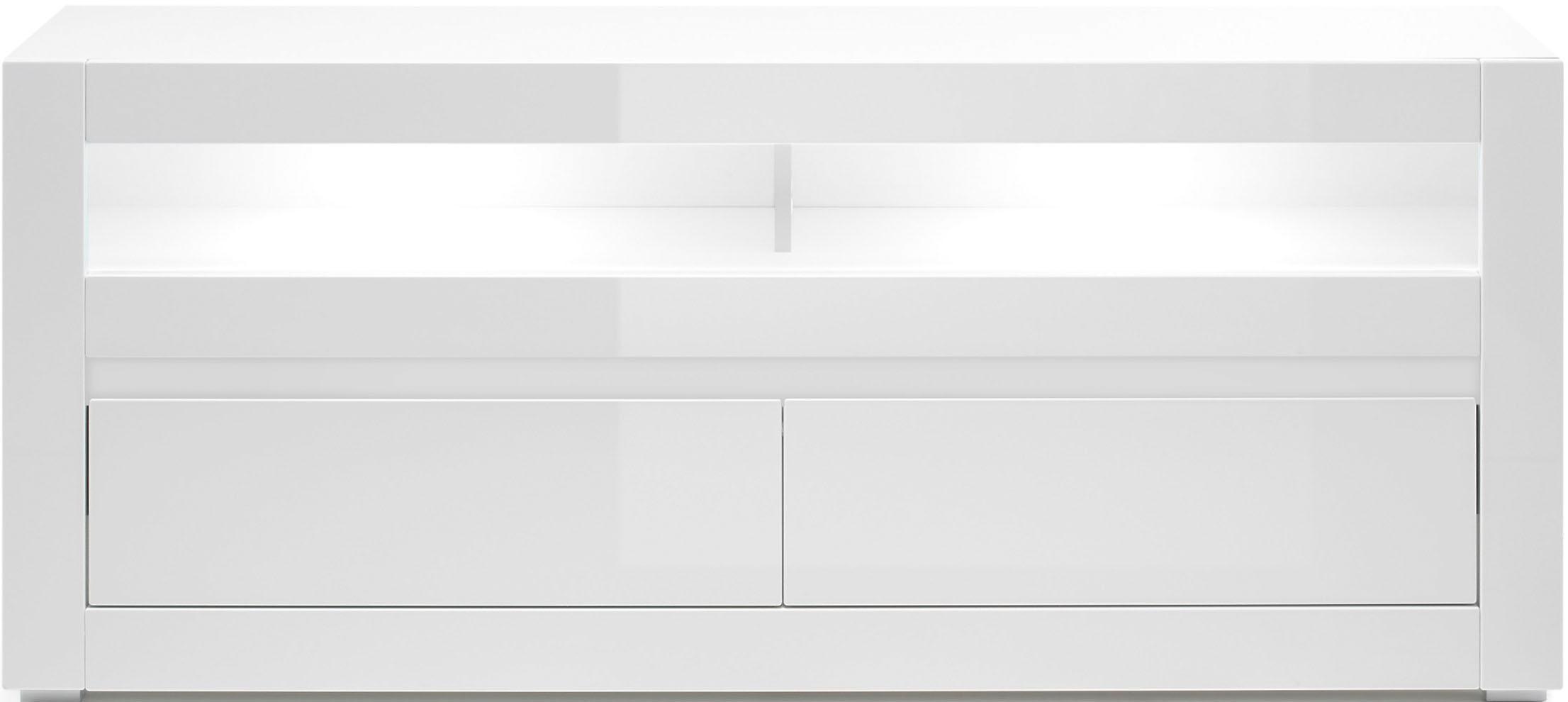 Home affaire Lowboard "Carat" Breite 150 cm, wird mit 2 Leisten geliefert ( günstig online kaufen