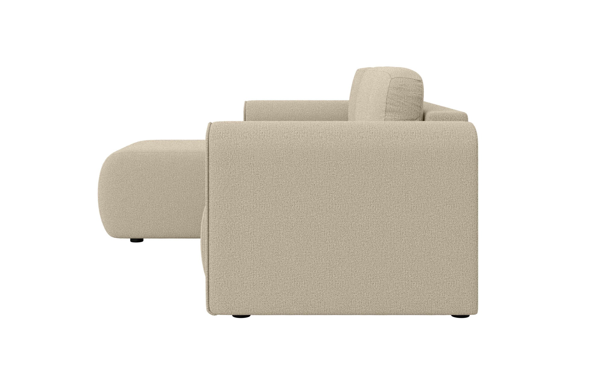 INOSIGN Ecksofa »Zacharia wahlweise Schlafsofa mit Bettkasten, B/T/H 250/166/86 cm«, L-Form mit Wellenunterfederung, Recamiere beidseitig montierbar