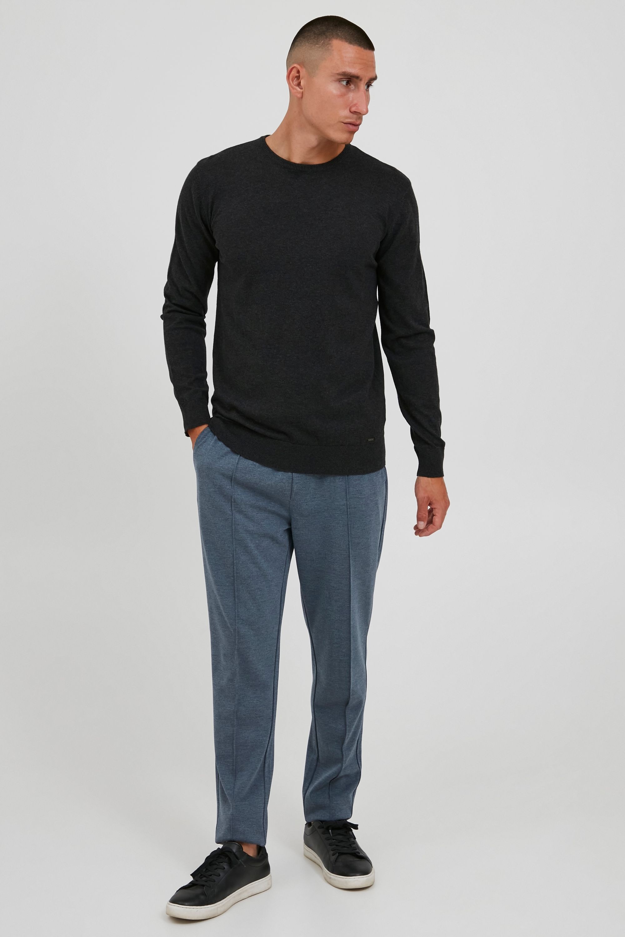 INDICODE IDBadan Crew Neck Sweater Charcoal XL 2