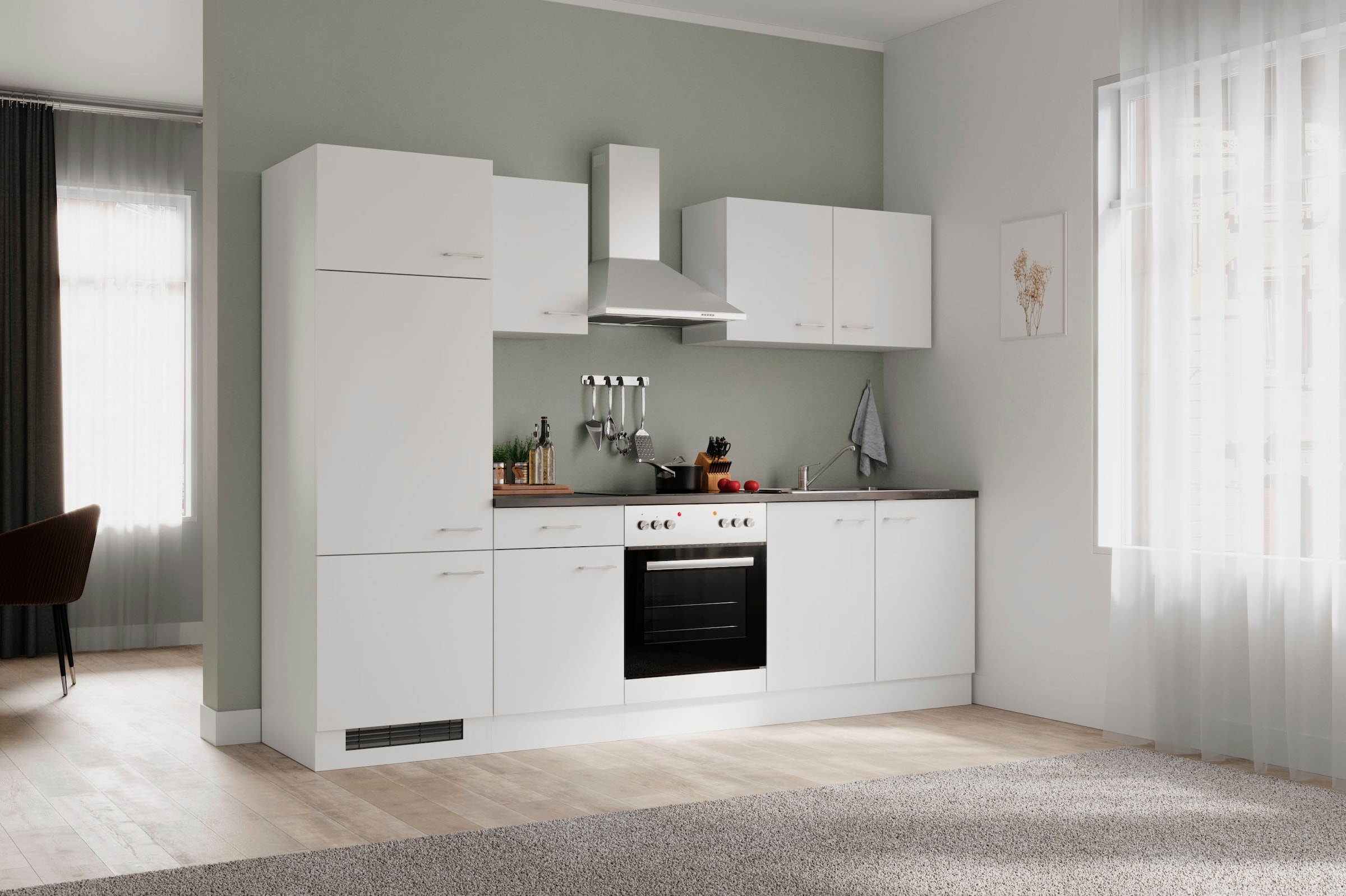 Flex-Well Küche »Lucca«, mit E-Geräten, Breite 270 cm, in vielen  Farbvarianten erhältlich bestellen | BAUR