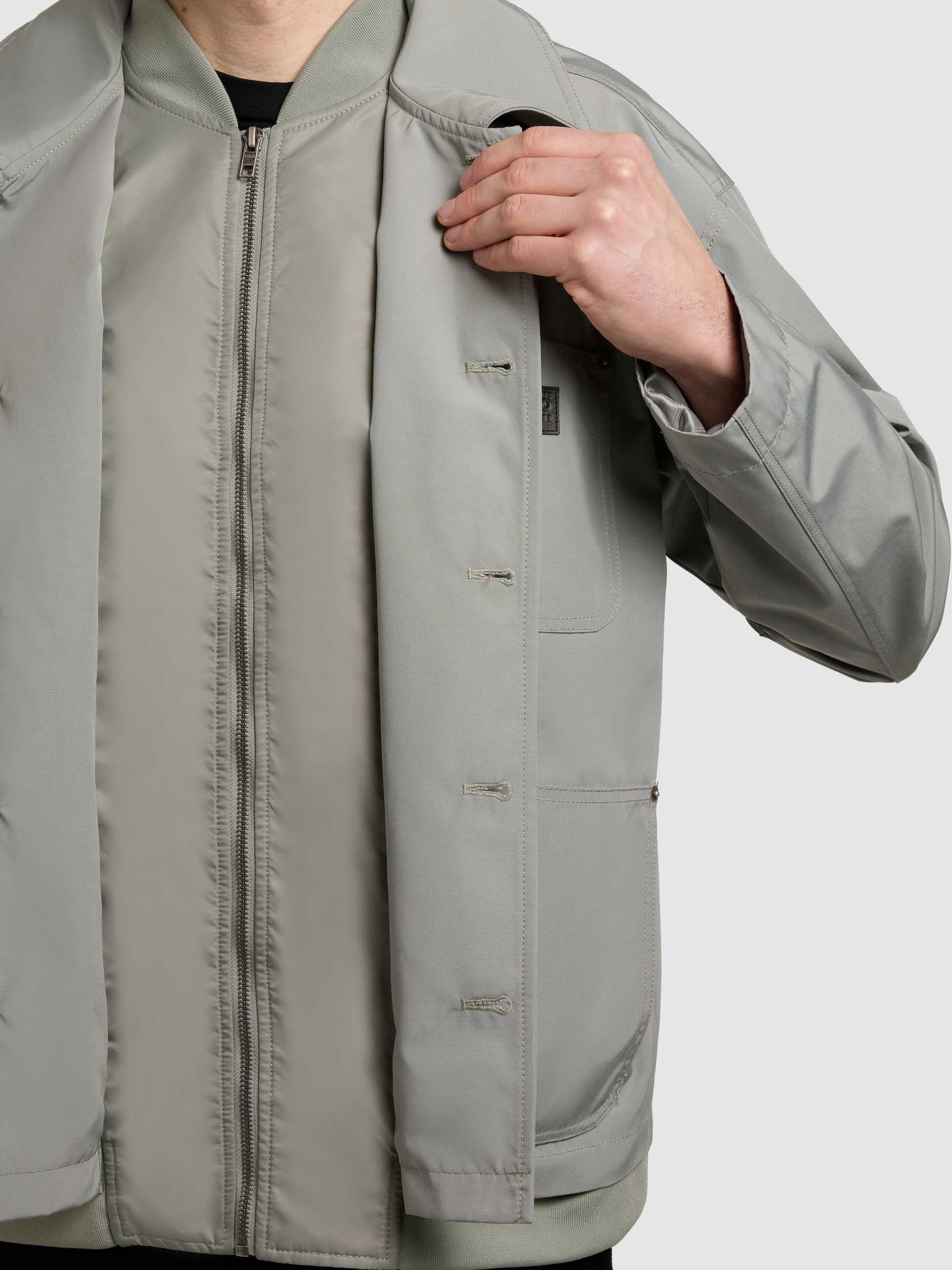 khujo Hemdjacke »Raise« Hybride Herrenjacke mit Bomberjacken-Elementen