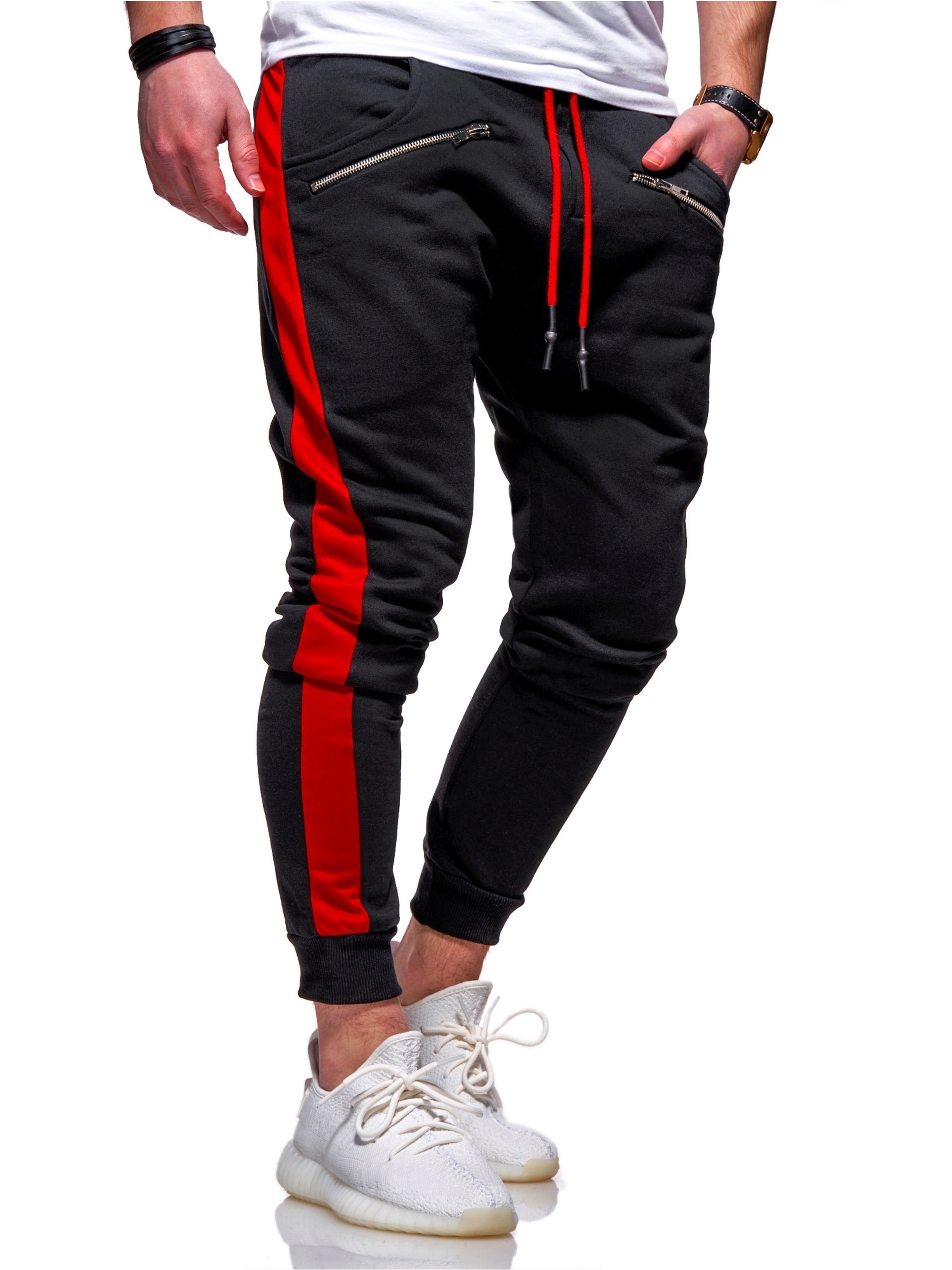 behype Sweathose "TRACK-ZIP", im Slim-Fit-Schnitt