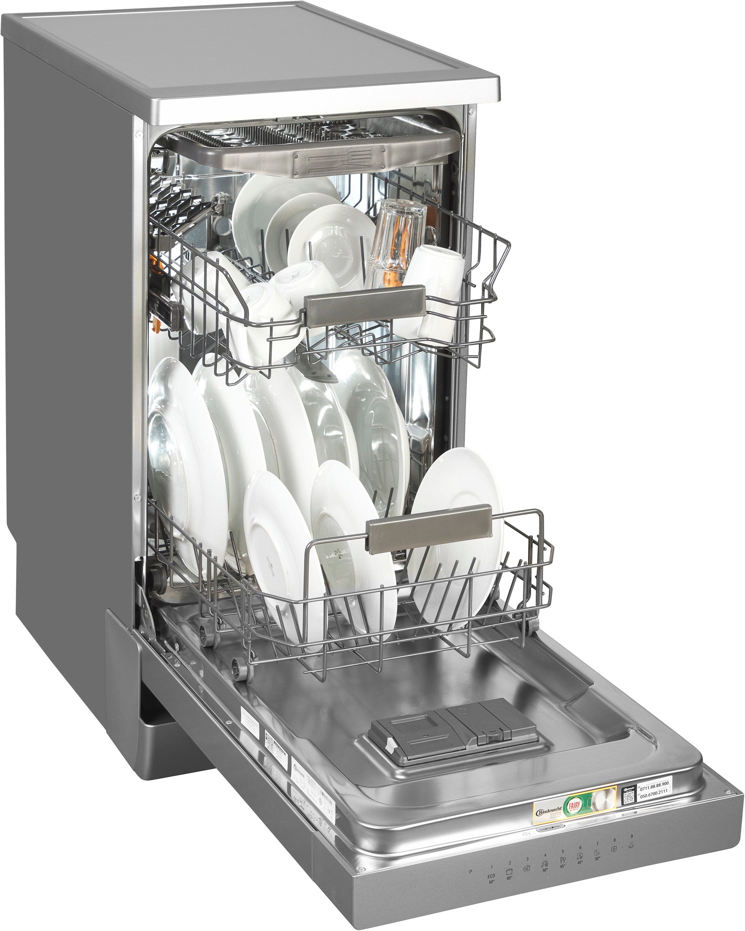 BAUKNECHT Standgeschirrspüler »BK4FC11BS7A0X«, 11 Maßgedecke, ActiveDry