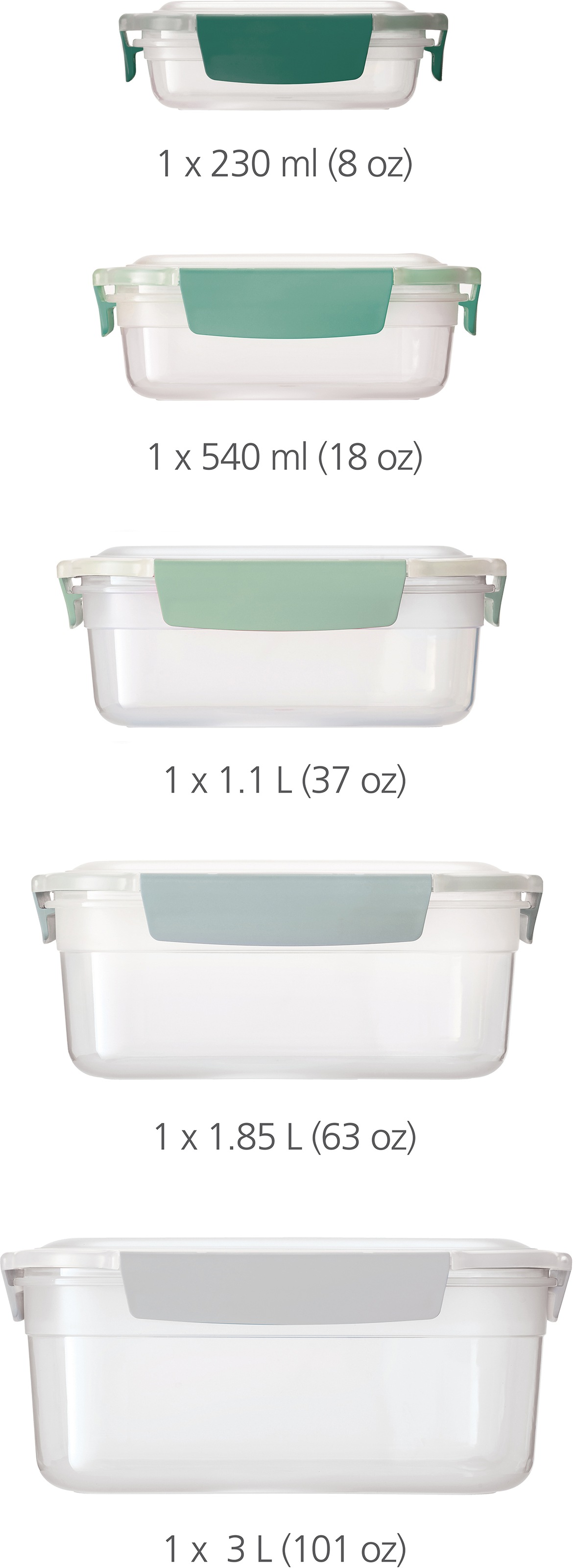 Joseph Joseph Aufbewahrungsschüssel "Nest™ Lock" luftdicht, auslaufsicher, inkl. Deckel