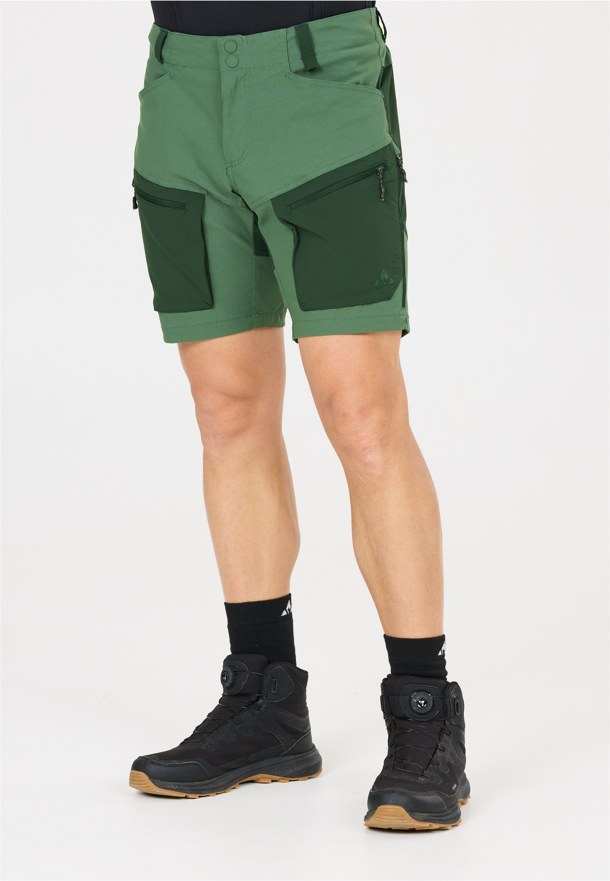 Shorts WHISTLER "Kodiak", Herren, Gr. L, US-Größen, grün, 94% Polyamid, 6% Elasthan, mehrfarbig, kurz, Hosen Shorts, aus funktionalem und wasserabweisendem Material