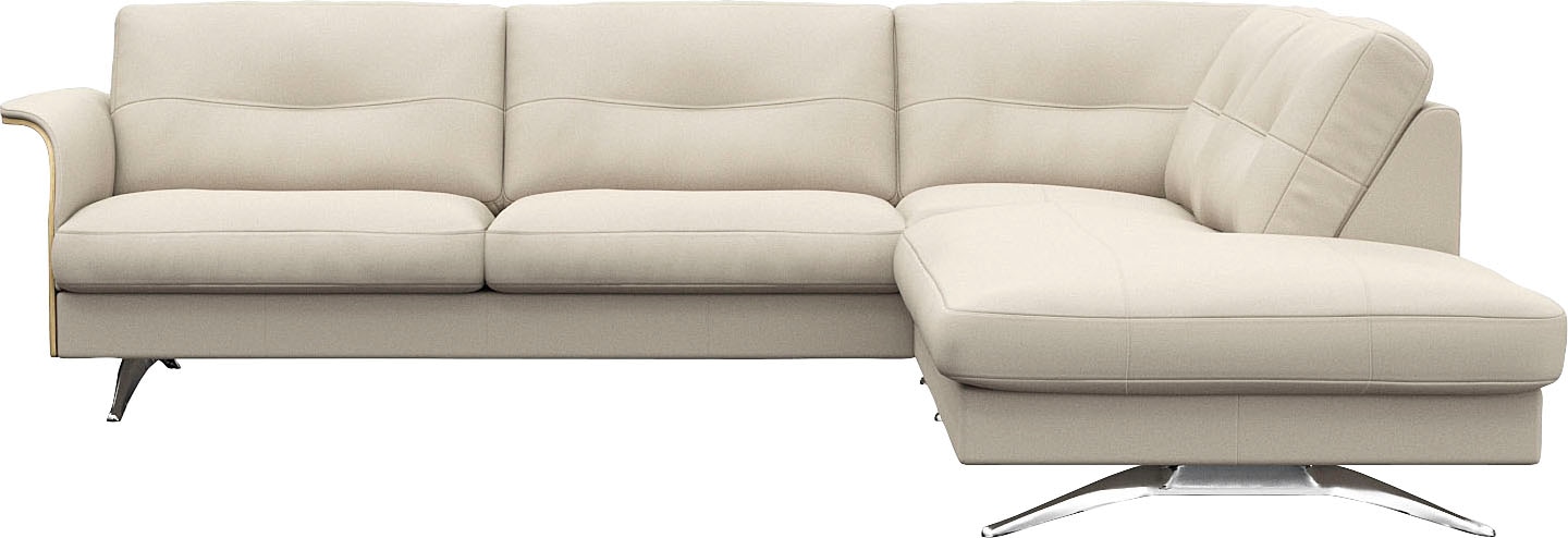 FLEXLUX Ecksofa "Glow, super bequem durch hochwertigem Sitzaufbau mit Feder günstig online kaufen