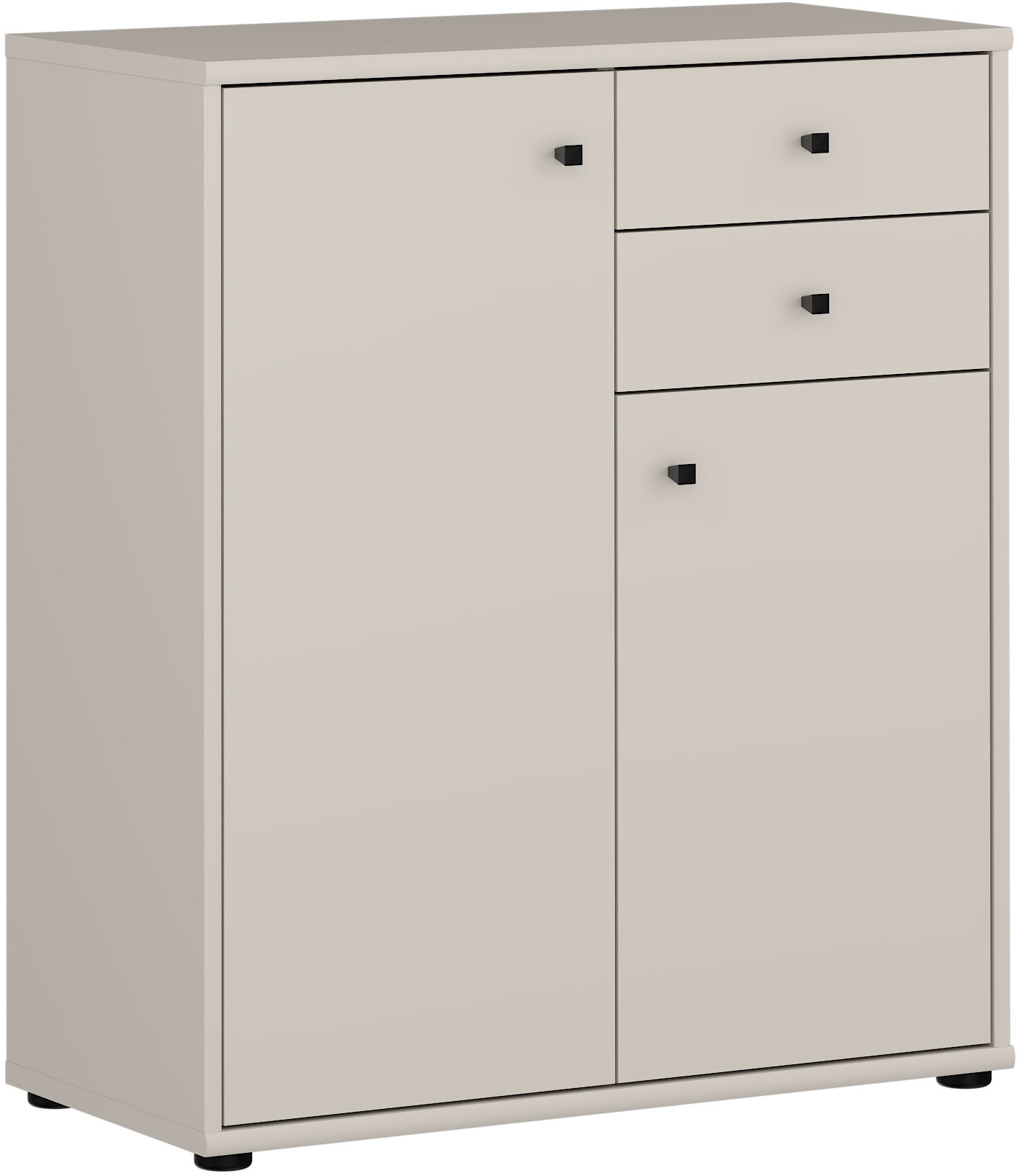 FORTE Kommode "Tempra, Kommode, 2 Türen, 2 Schubkästen, viel Stauraum" B/H/T 73,7/85,5/34,8 cm