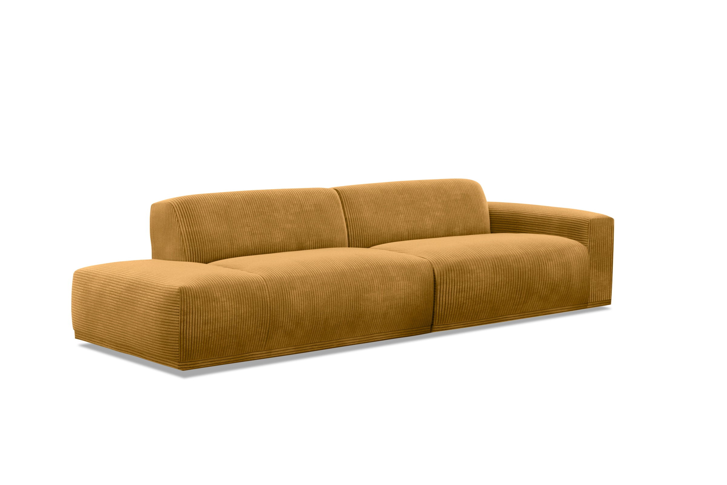 TRENDMANUFAKTUR Big-Sofa »Braga, mit hochwertigem Kaltschaum, Megasofa, in Cord erhältlich«, modernes Big-Sofa, Couch mit hohem Sitzkomfort, 277/72/107 cm (B/H/T)