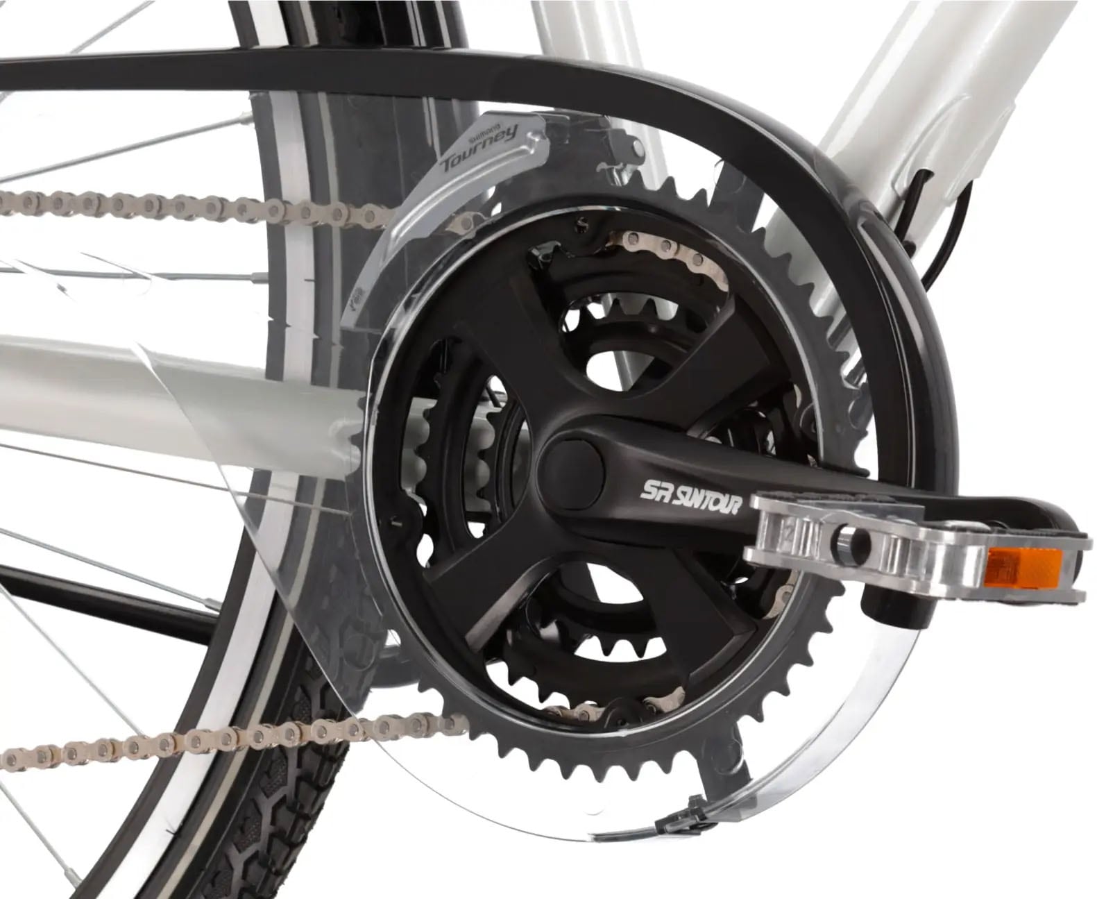 Kross Trekkingrad »Trekkingrad Trans 4.0 weiß 21 Gänge«, 21 Gang, Shimano, ACERA T3000 Schaltwerk, Kettenschaltung