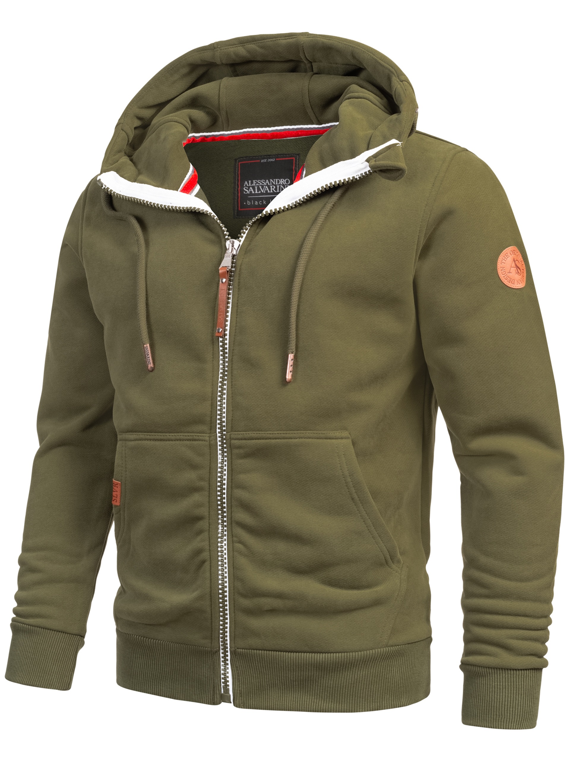Alessandro Salvarini Sweatjacke »ASGeenio«, mit hohem Kragen