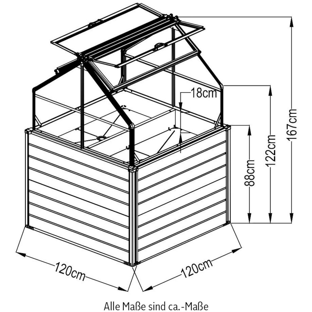 WESTMANN Hochbeet »Store & Grow«